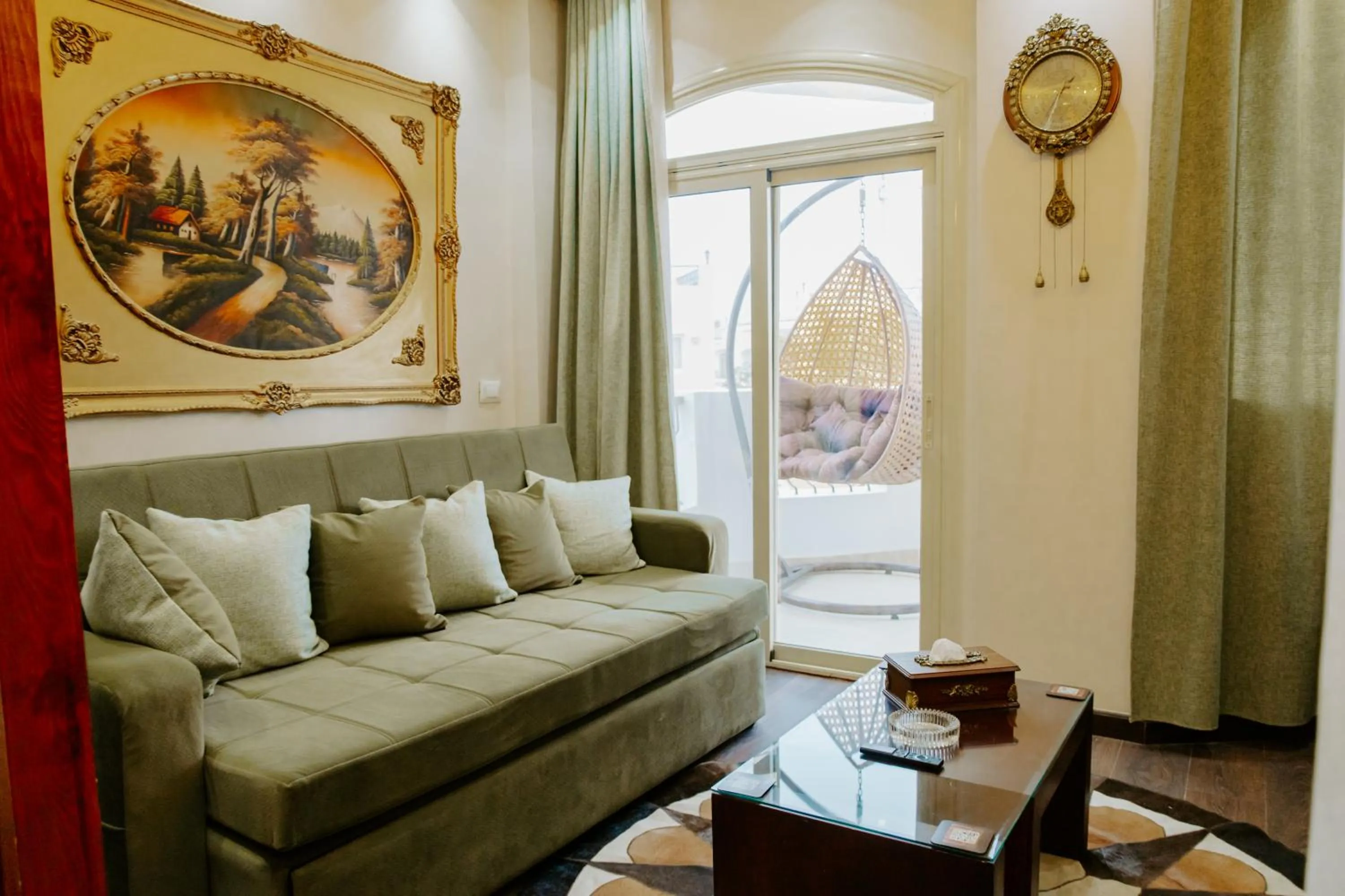 Living room in Aton Suites Luxor Resort East Bank Nile View