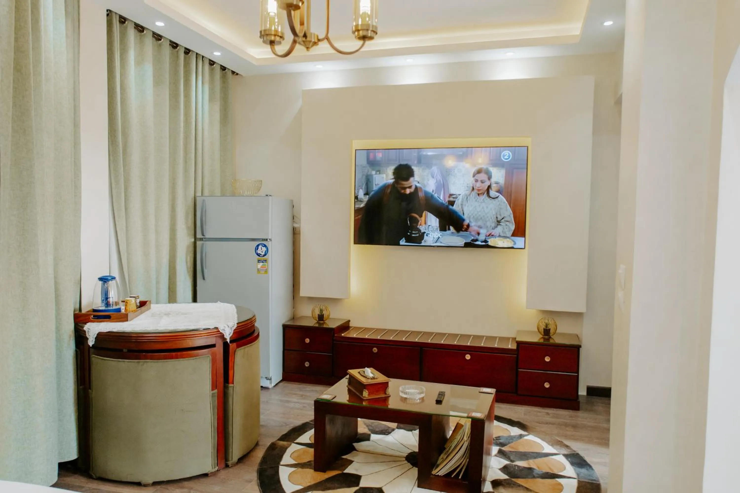 TV and multimedia in Aton Suites Luxor Resort East Bank Nile View