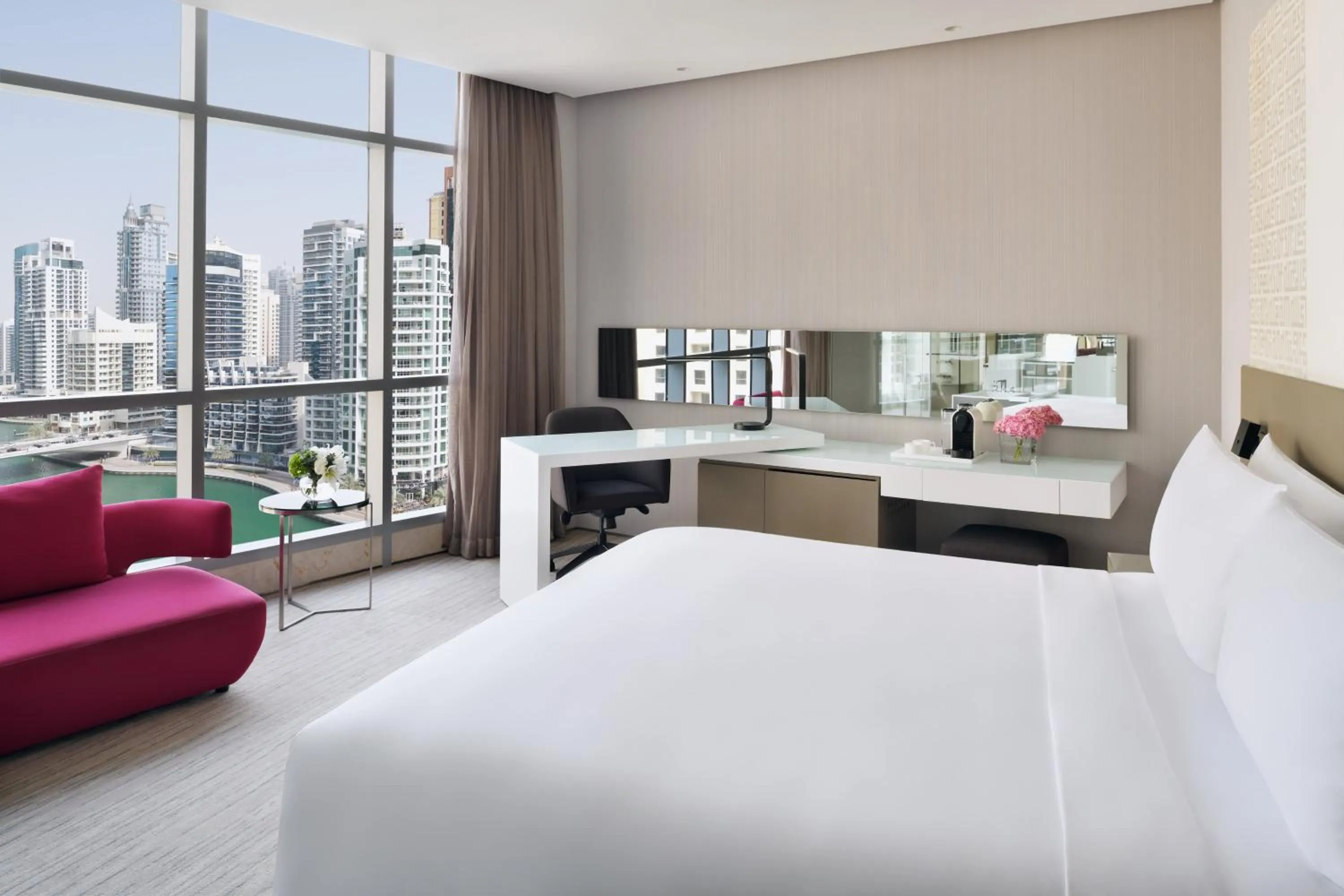 Photo of the whole room, Bed in InterContinental Dubai Marina by IHG