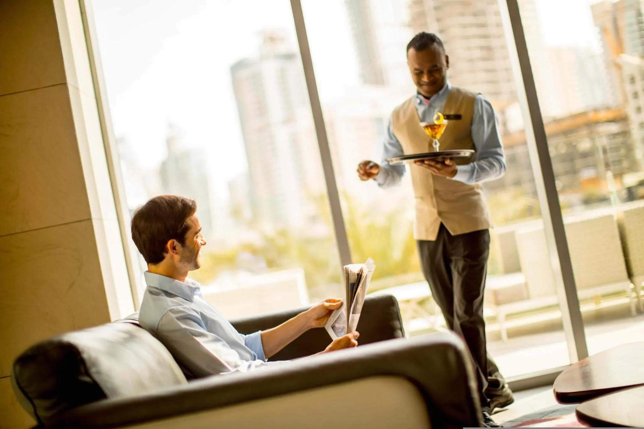 Lounge or bar in InterContinental Dubai Marina by IHG