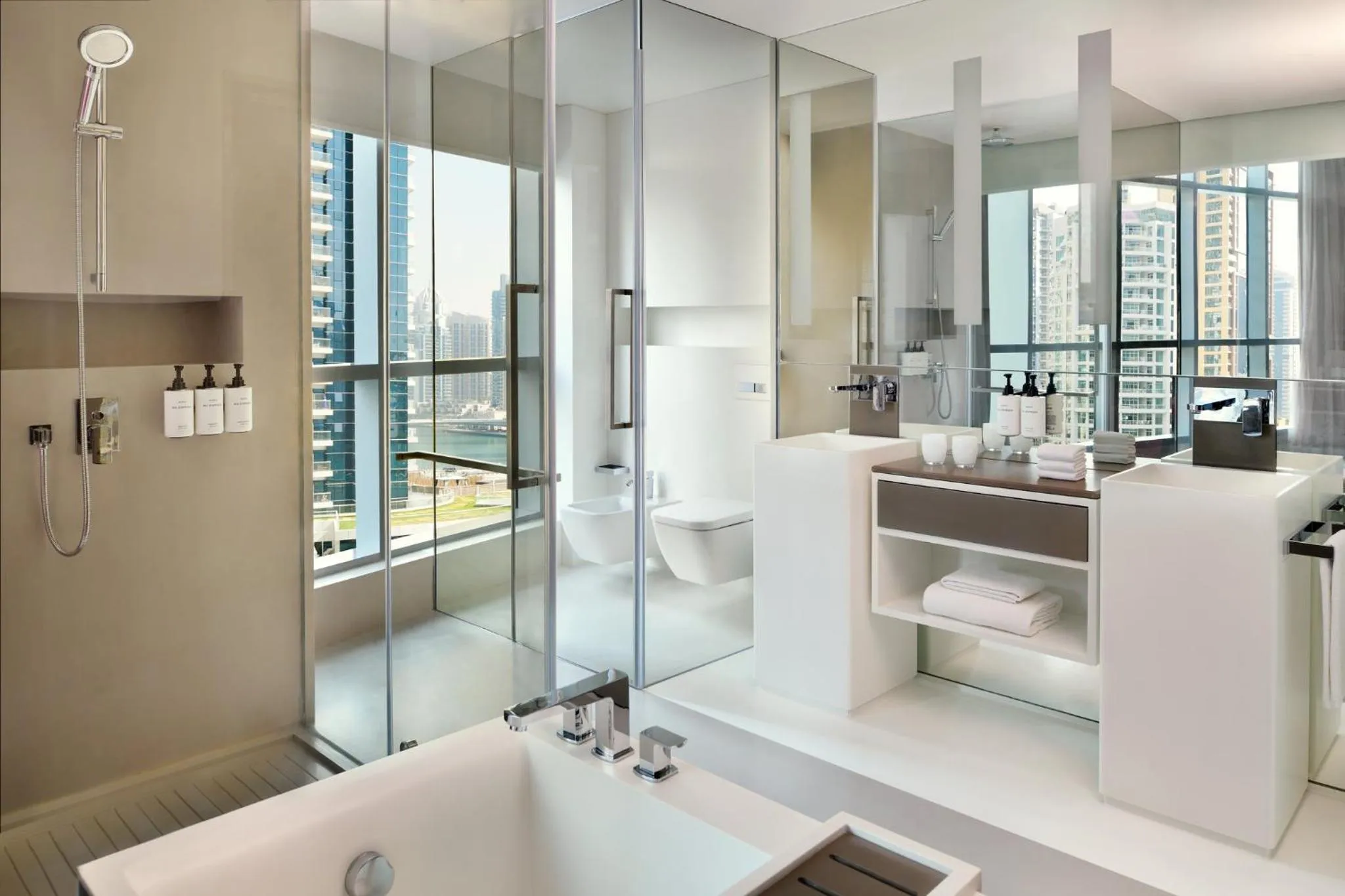 Bathroom in InterContinental Dubai Marina by IHG