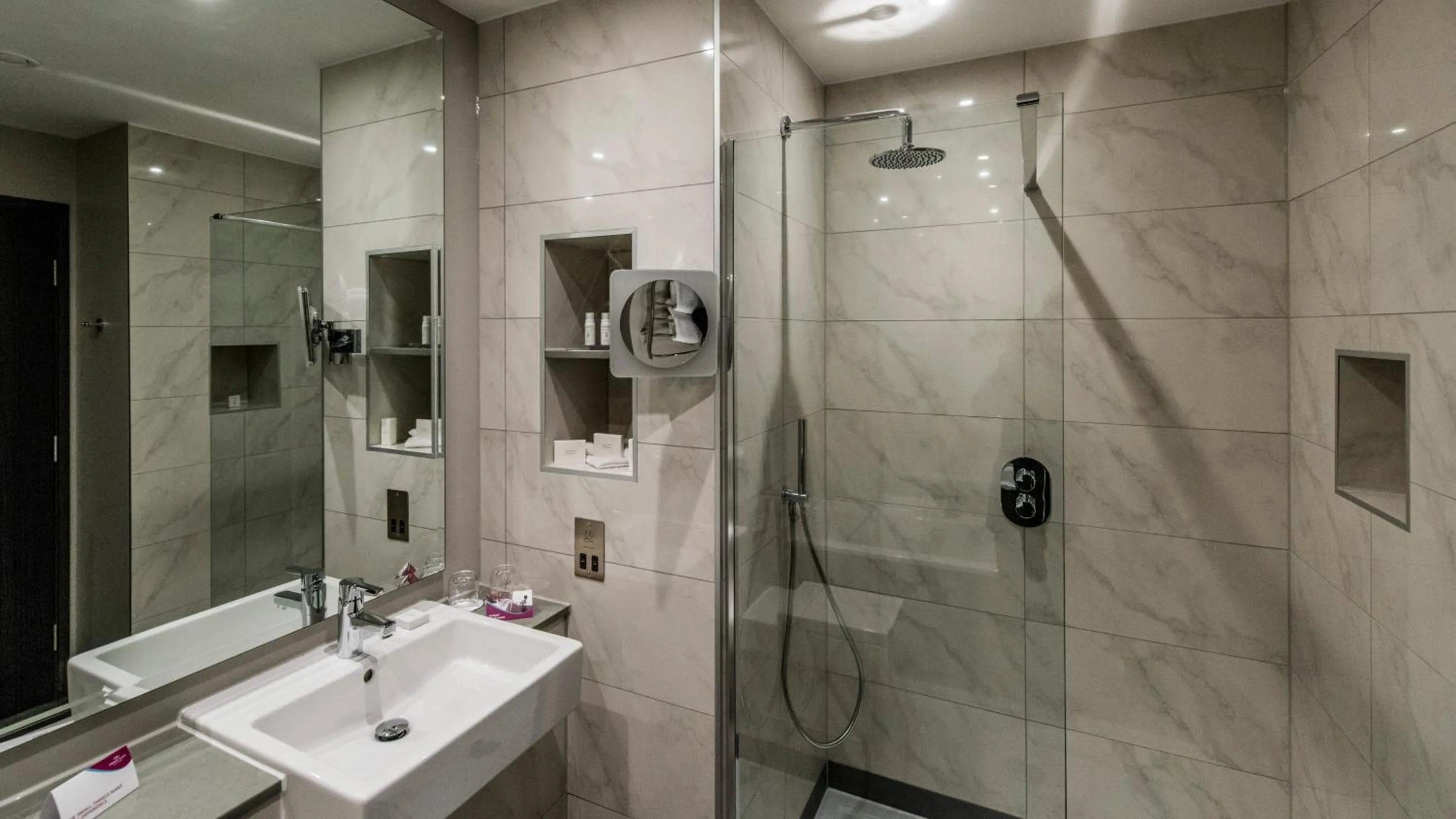 Bathroom in Crowne Plaza Aberdeen Airport by IHG