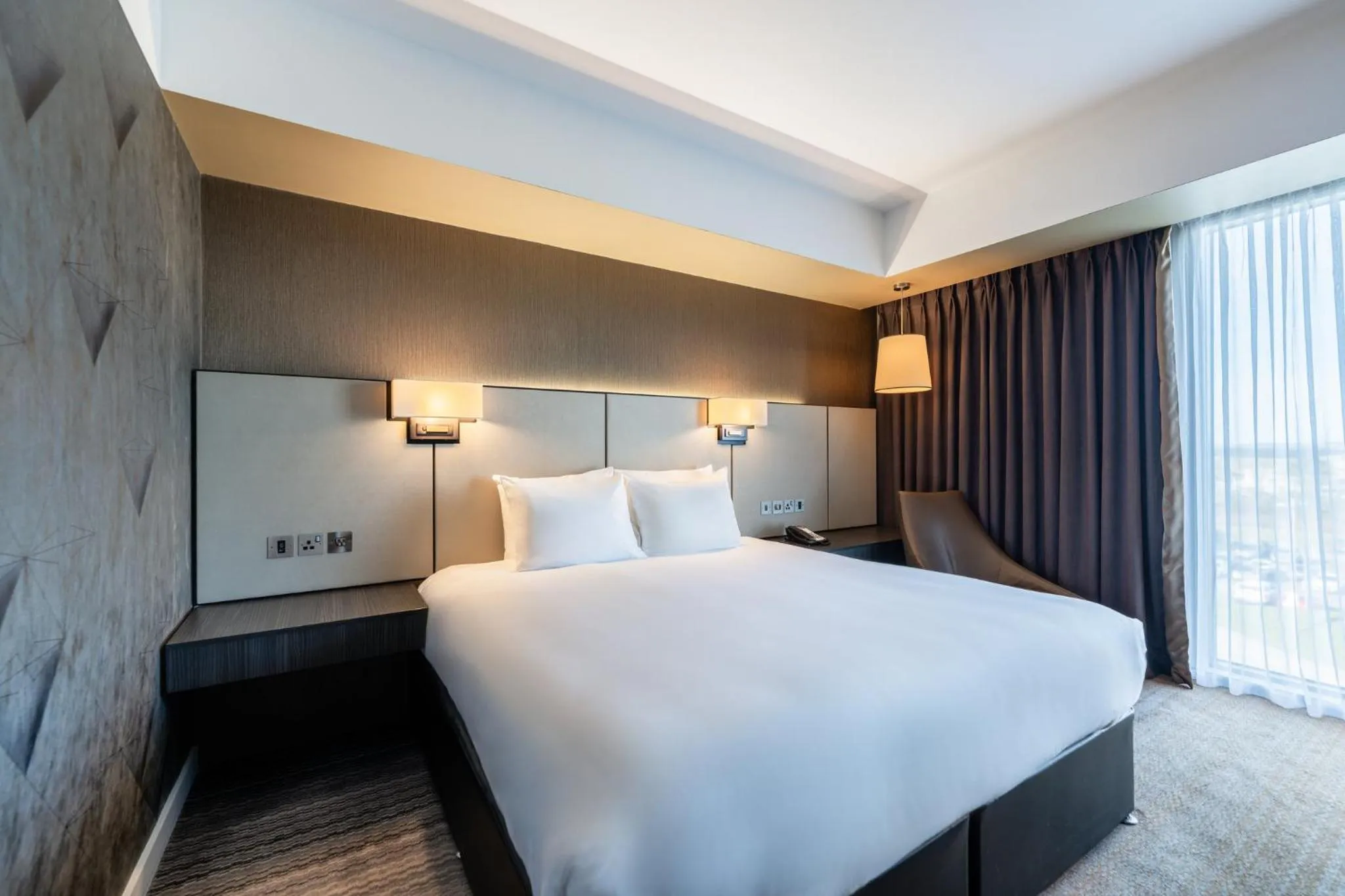 Photo of the whole room, Bed in Crowne Plaza Aberdeen Airport by IHG