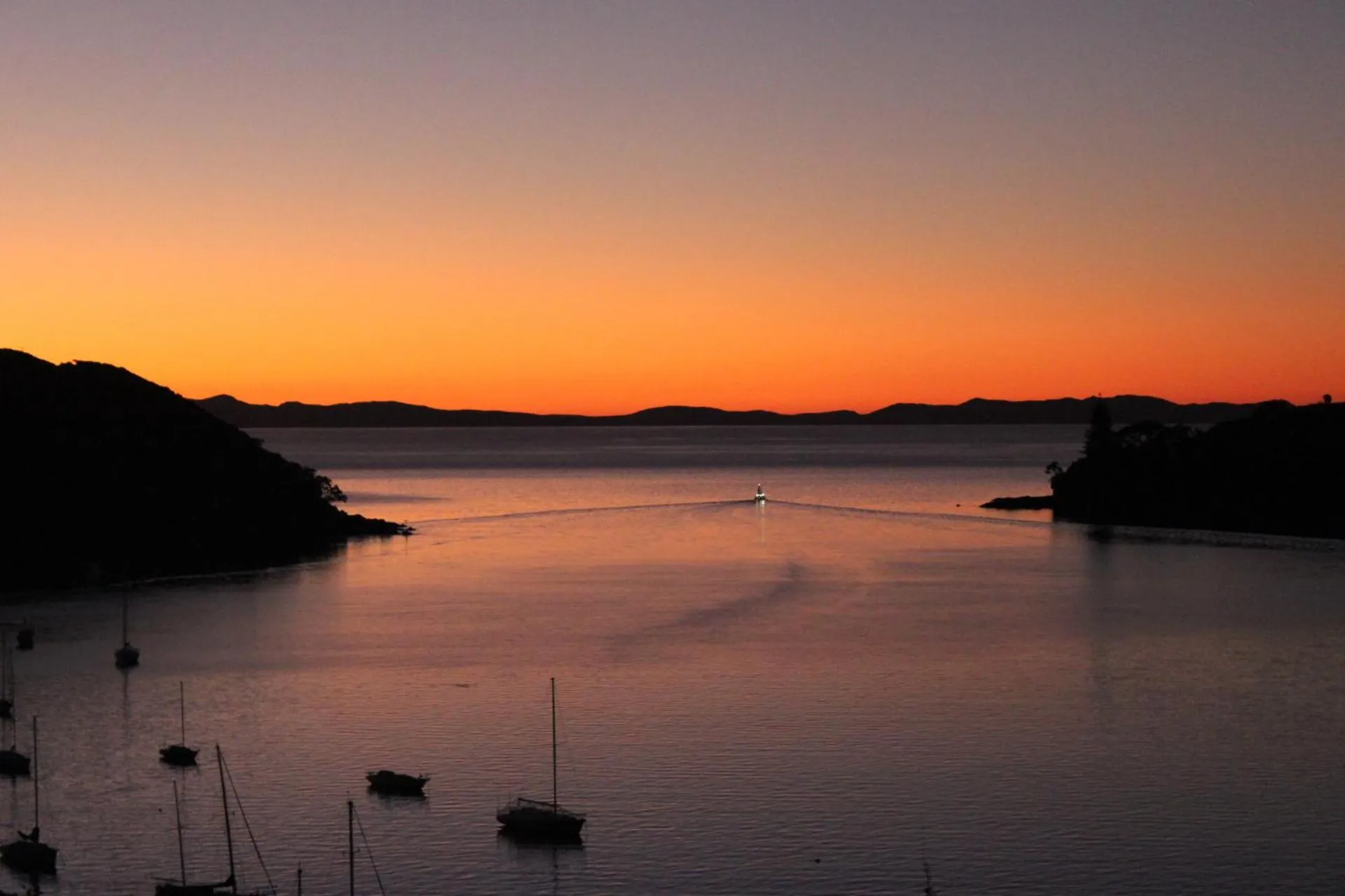 Sunset in Mangonui Motel