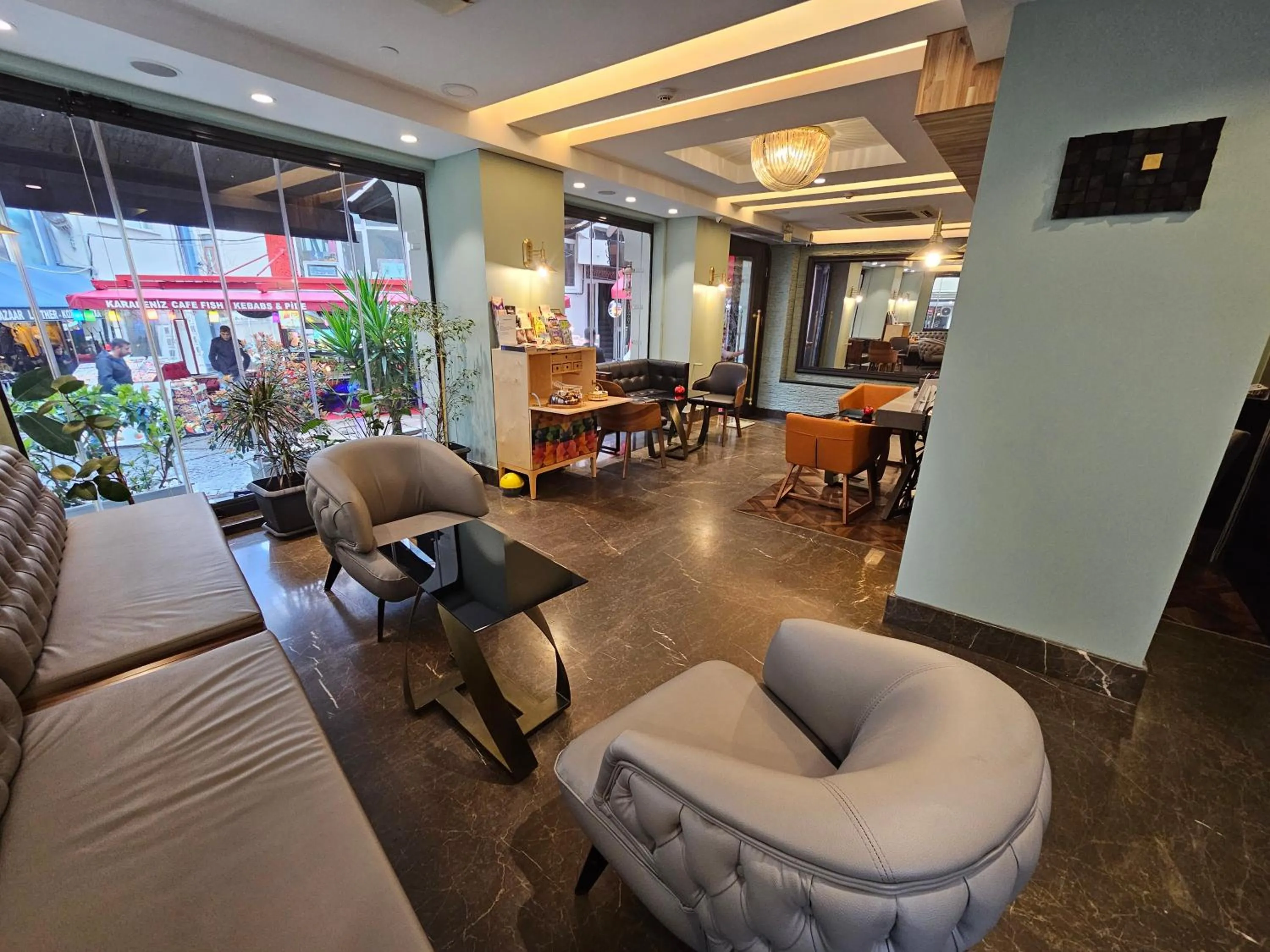 Lobby or reception in Anthemis Hotel