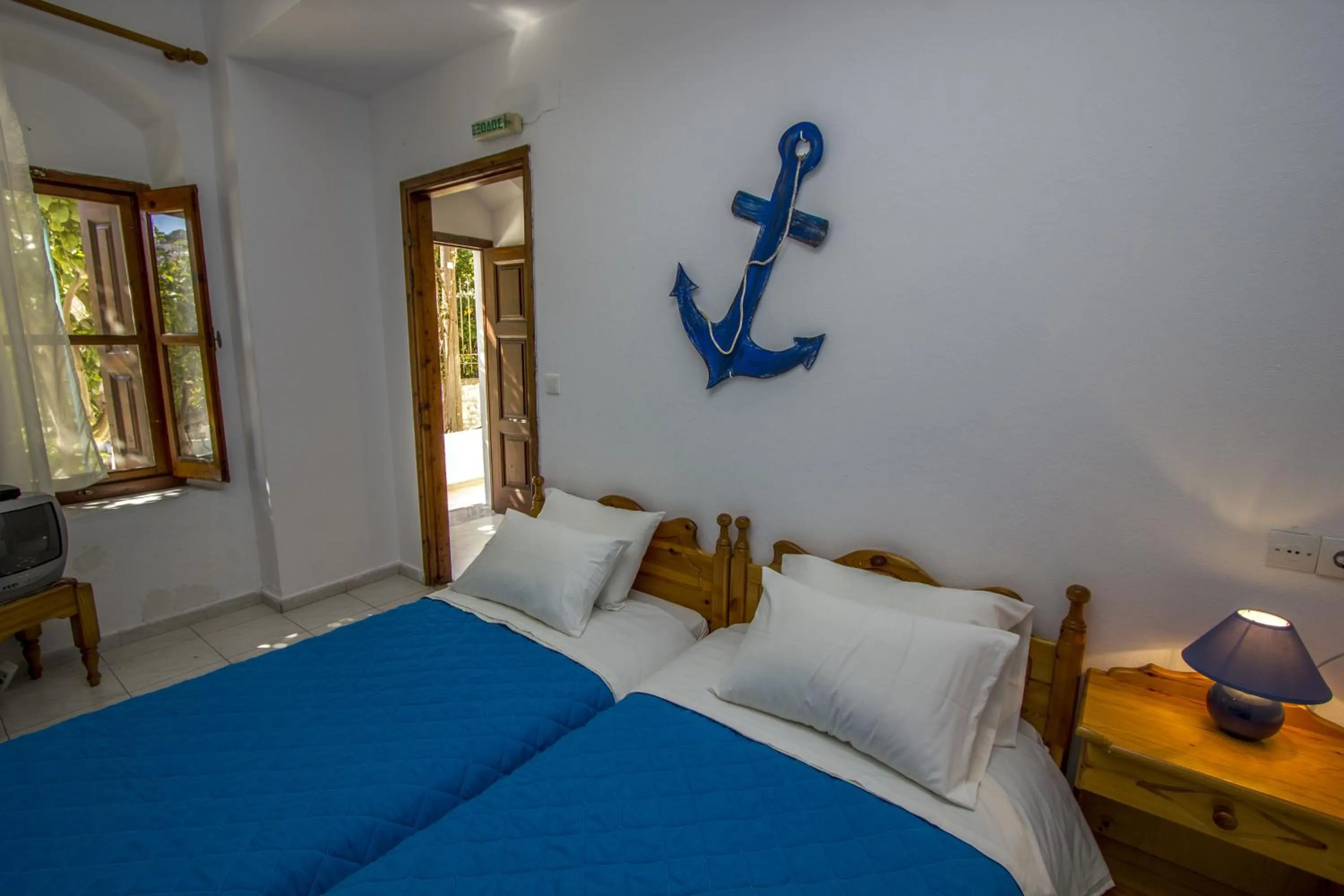 Bed in Symi Center Hotel