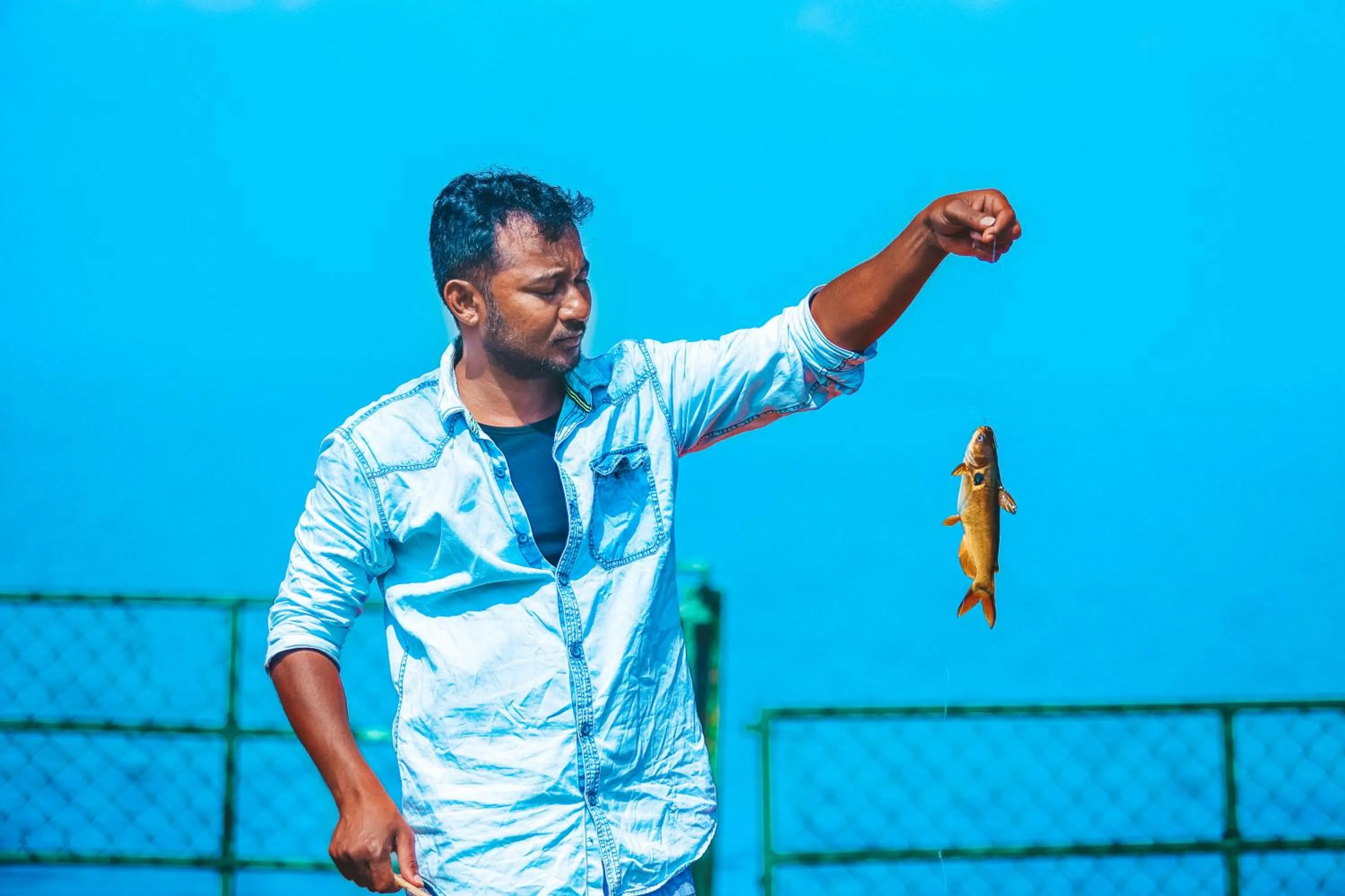 Fishing in ILLIKKALAM Lakeside Cottages Kumarakom Kerala