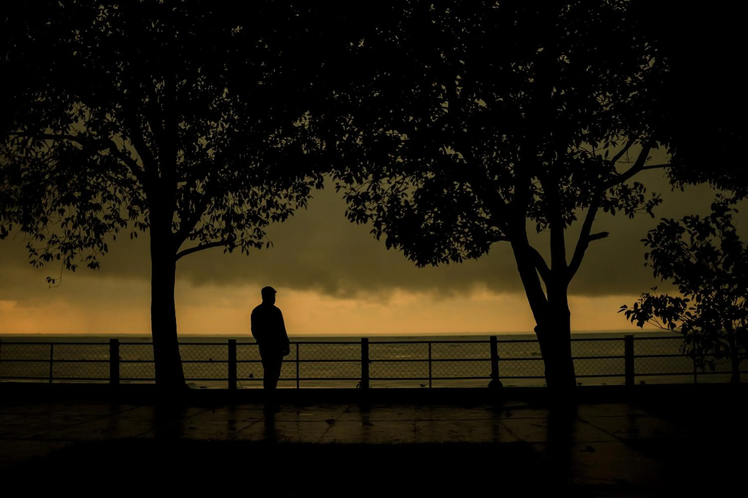 Sunset in ILLIKKALAM Lakeside Cottages Kumarakom Kerala