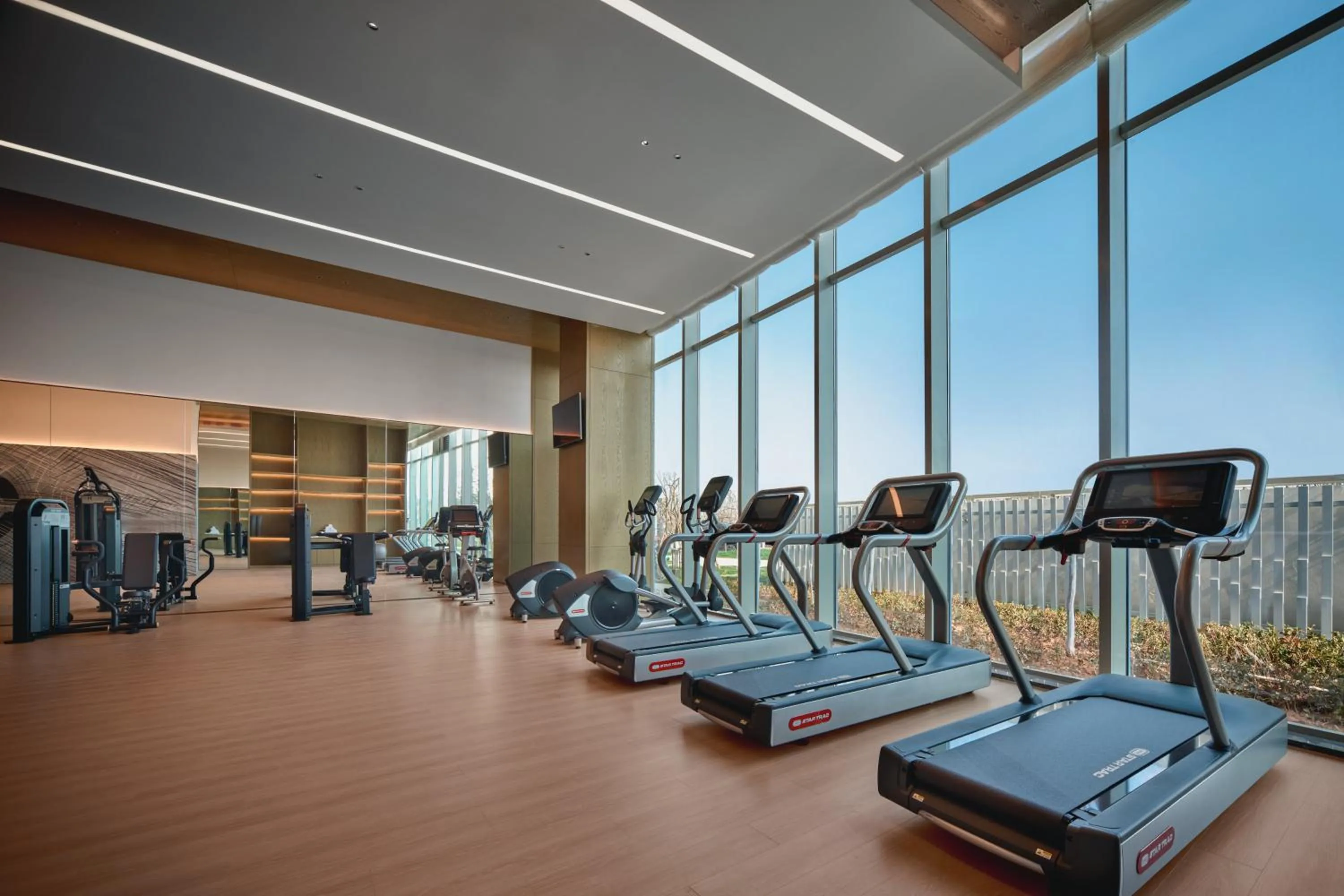 Fitness centre/facilities in Crowne Plaza Wuhan Tianhe Airport by IHG