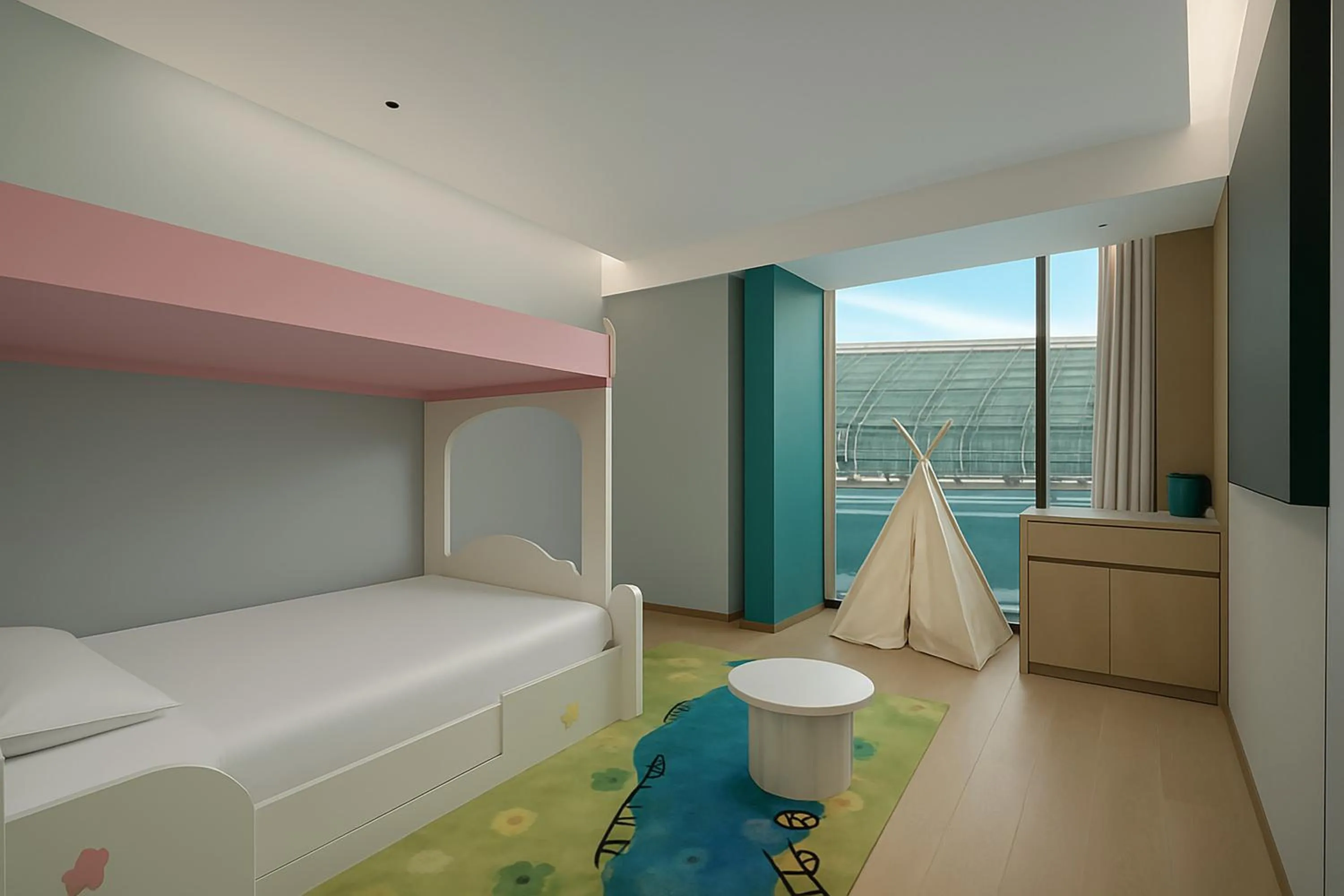 Photo of the whole room, Bed in Holiday Inn Wuhan Tianhe Airport by IHG