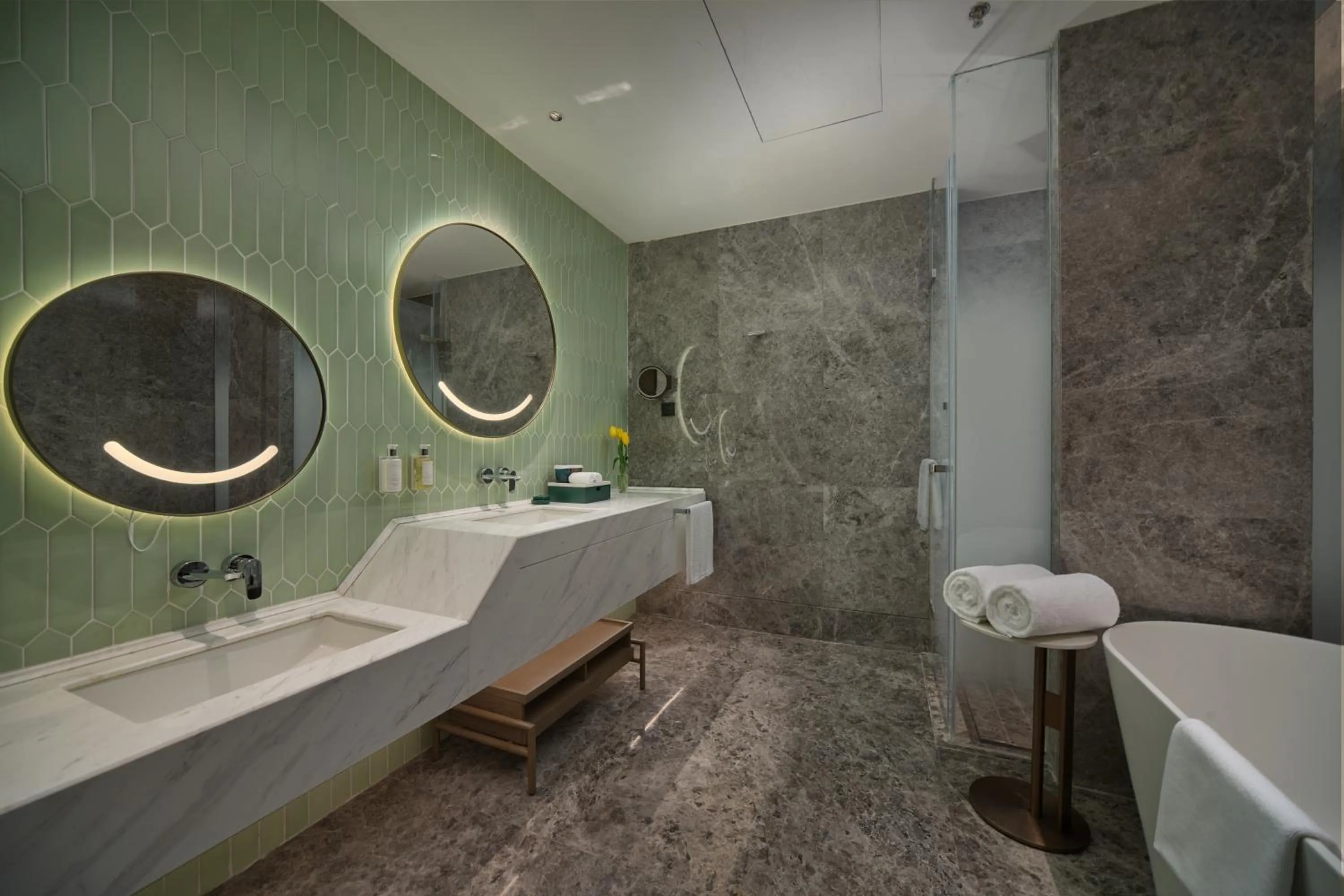 Bathroom in Holiday Inn Wuhan Tianhe Airport by IHG