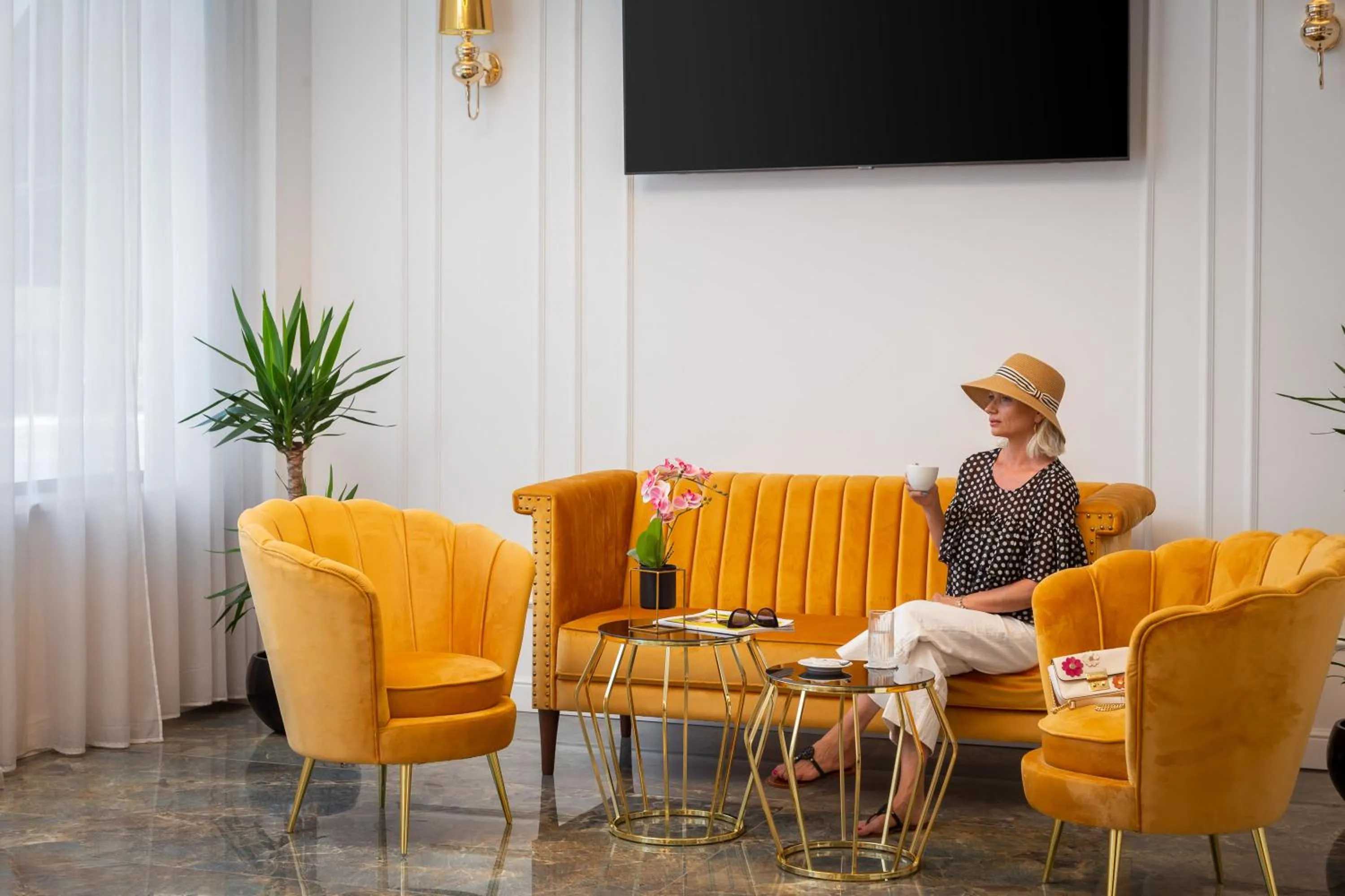 People in Hotel Corner