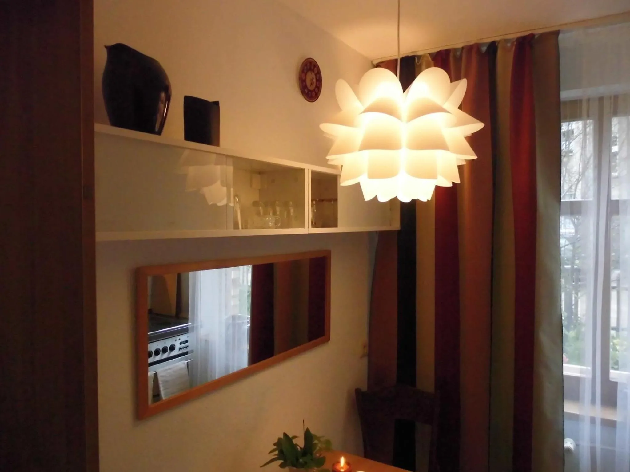 Kitchen or kitchenette in SchlossparkFerienwohnungen Rheinsberg mit Garten
