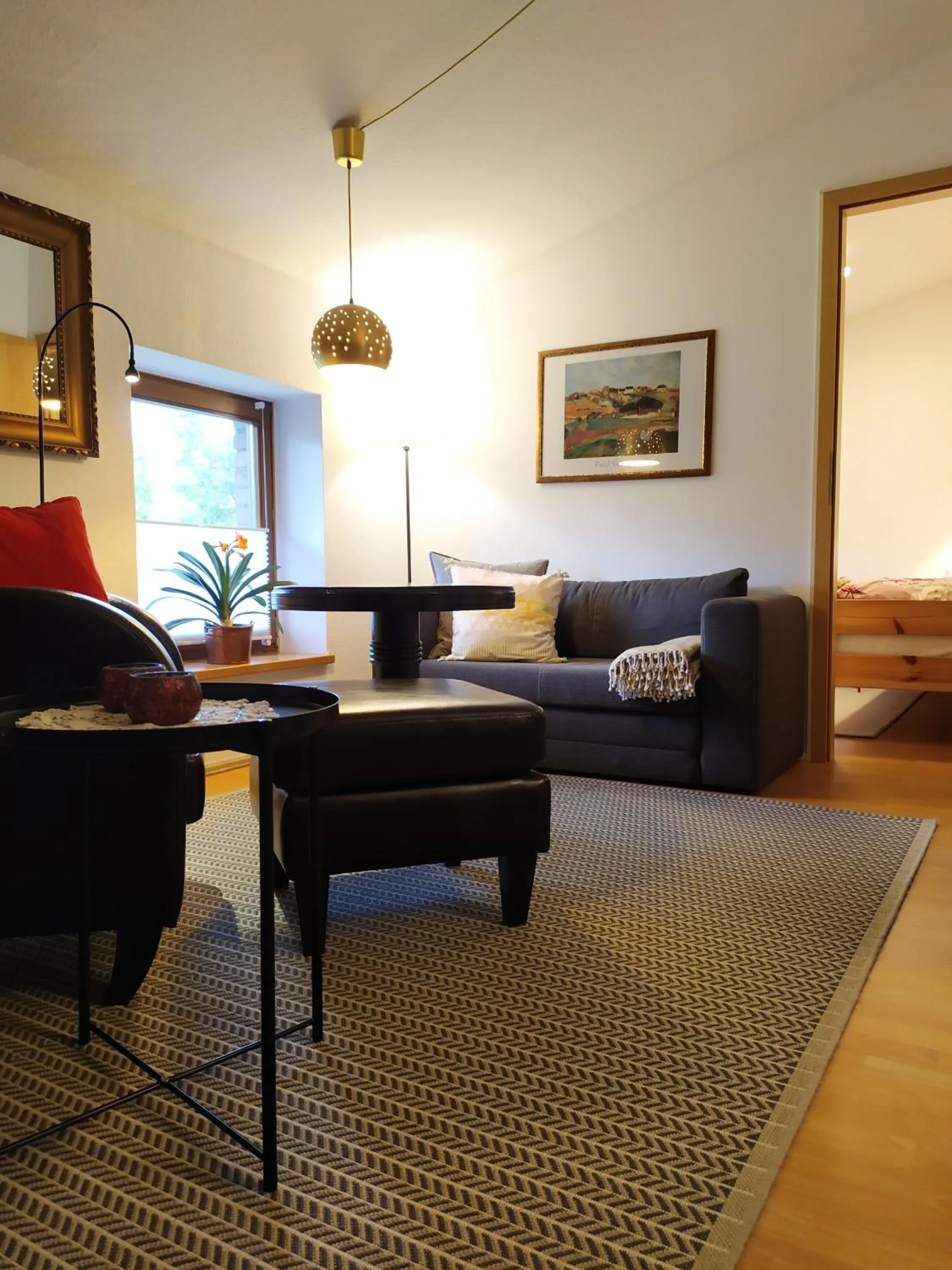 Living room in SchlossparkFerienwohnungen Rheinsberg mit Garten