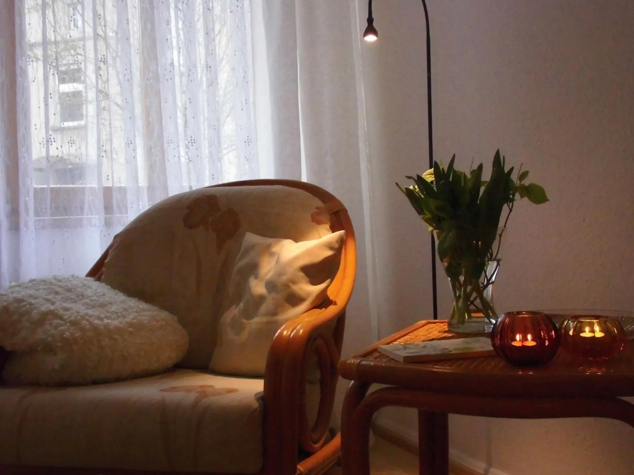Living room in SchlossparkFerienwohnungen Rheinsberg mit Garten