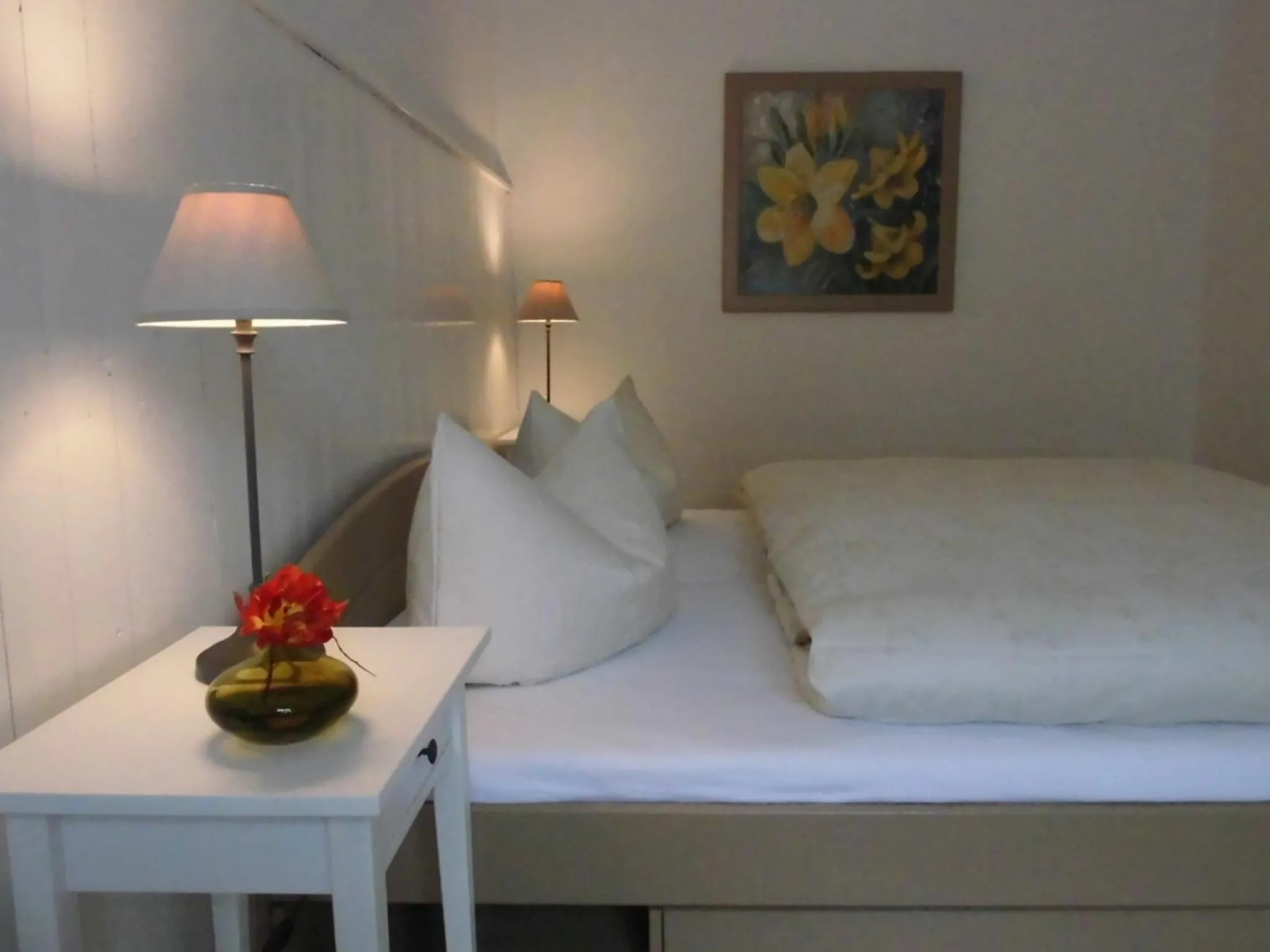 Bedroom, Bed in SchlossparkFerienwohnungen Rheinsberg mit Garten