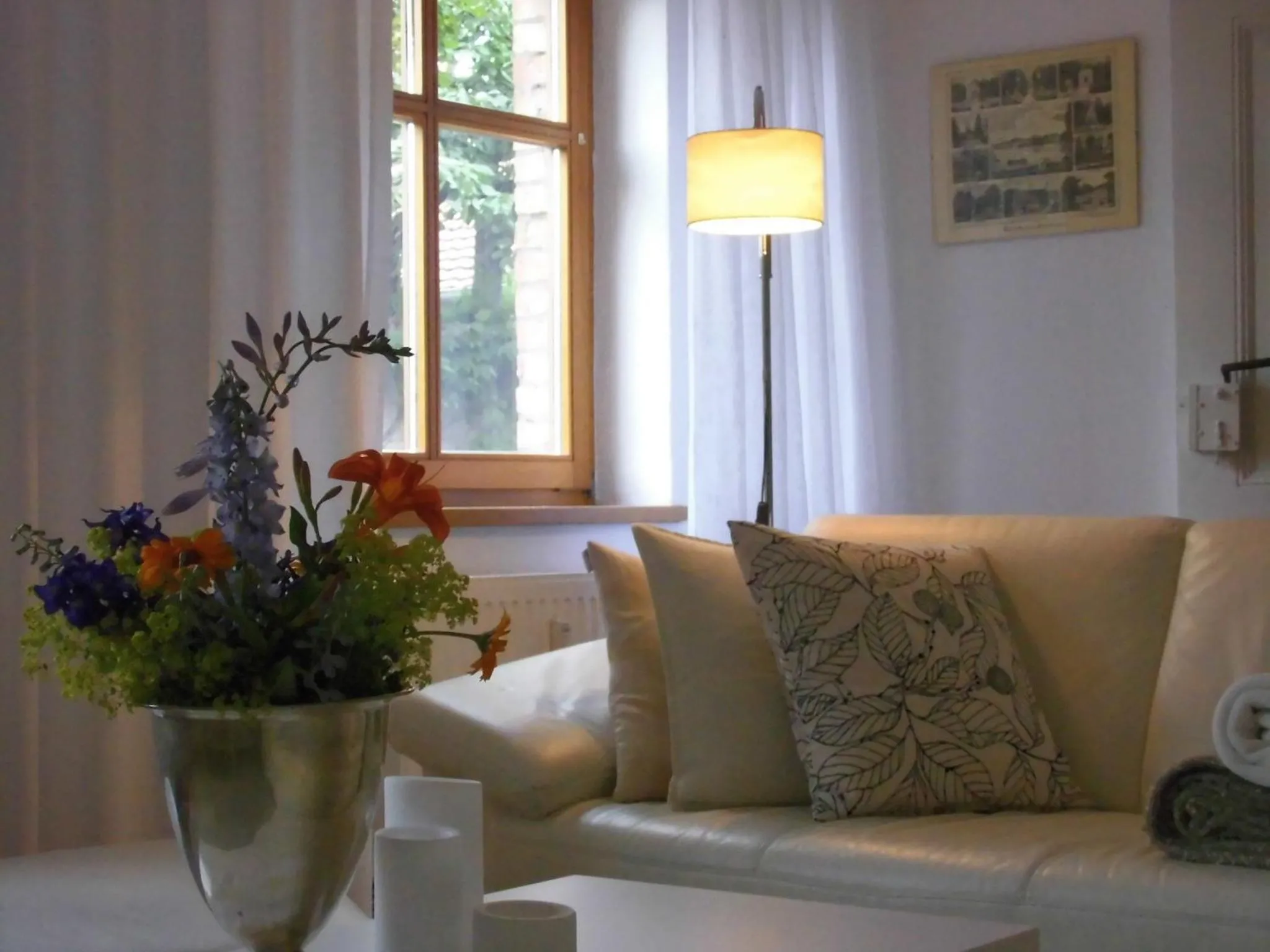 Living room in SchlossparkFerienwohnungen Rheinsberg mit Garten