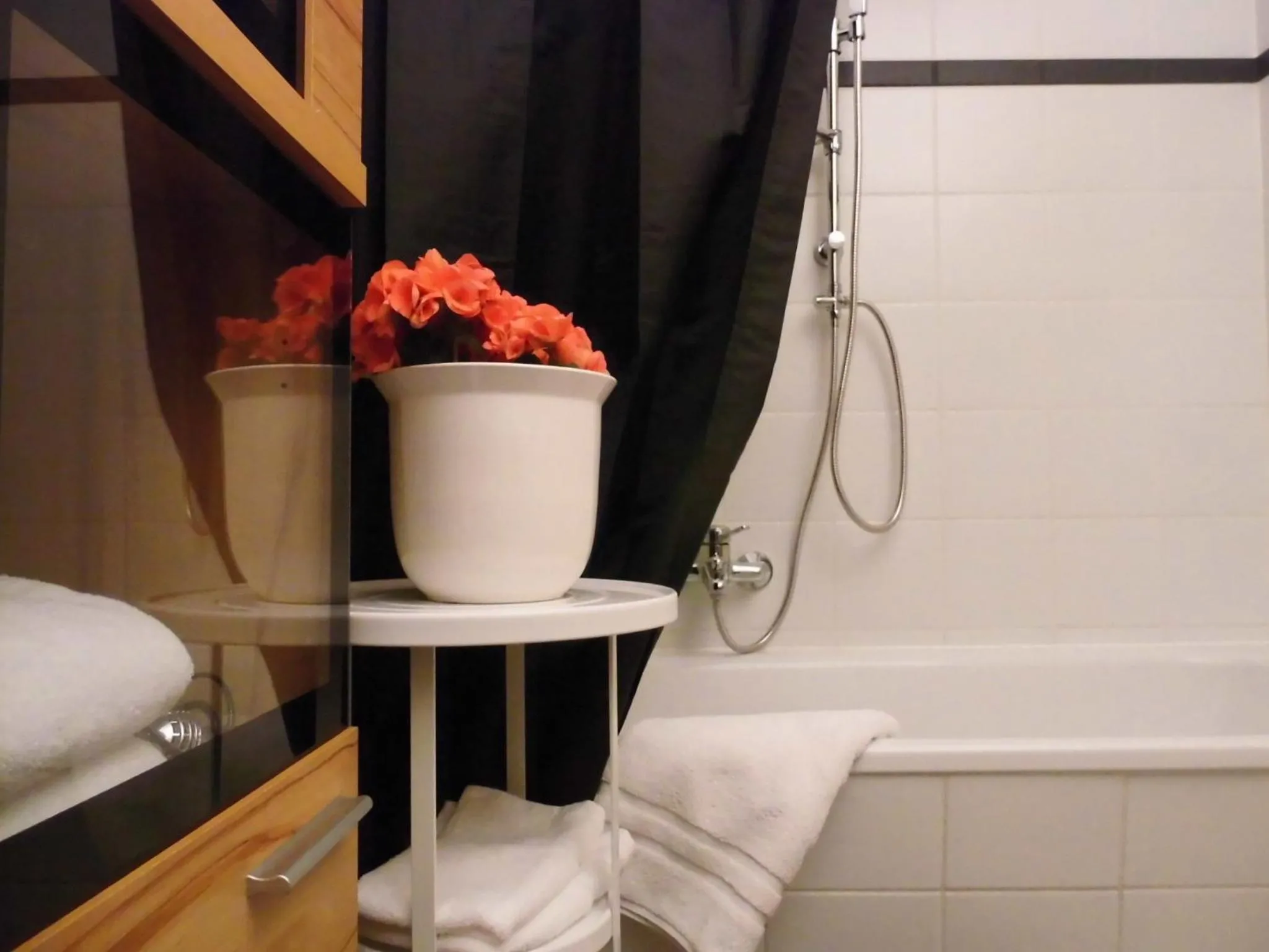 Bathroom in SchlossparkFerienwohnungen Rheinsberg mit Garten