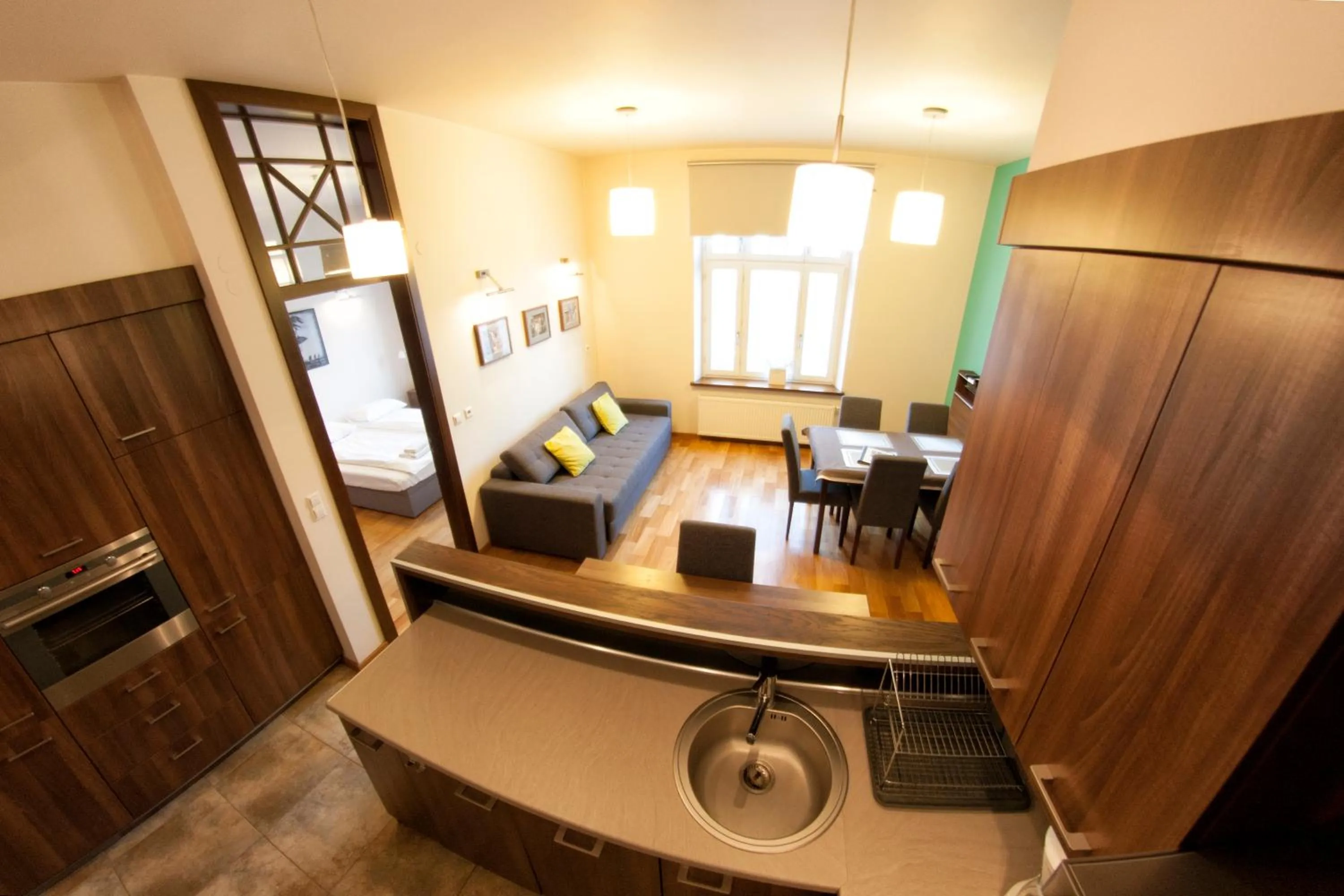 Kitchen or kitchenette in Yourplace Central Apartments