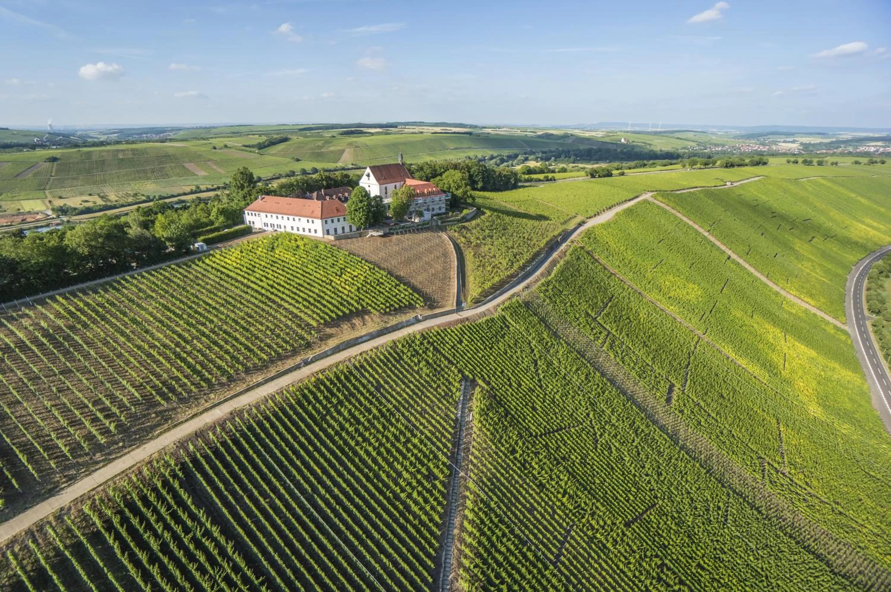 Bird's eye view in Vogelsburg