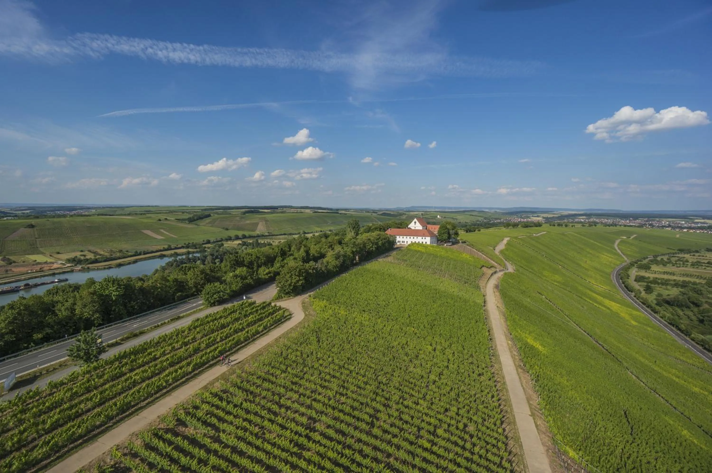 Bird's eye view in Vogelsburg