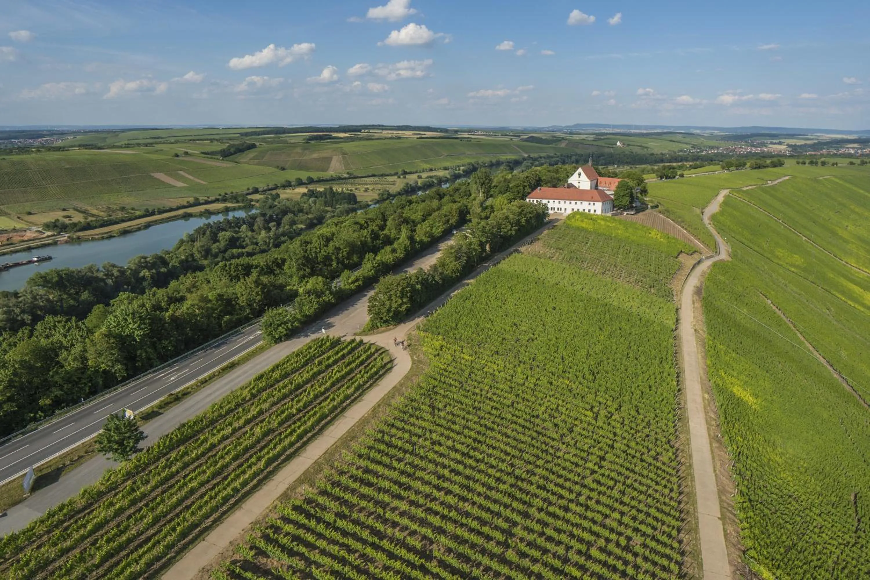 Bird's eye view in Vogelsburg