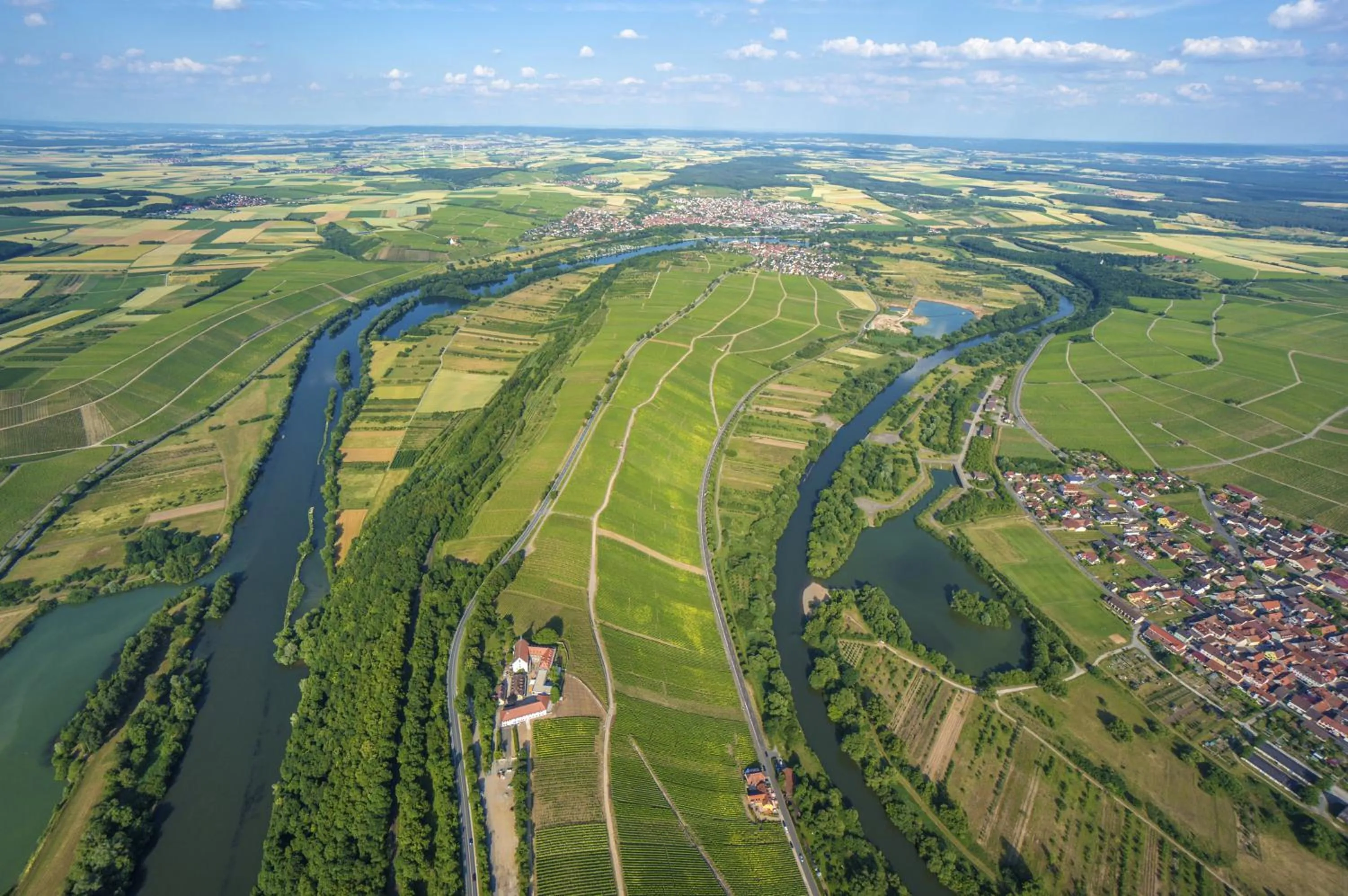Bird's eye view in Vogelsburg