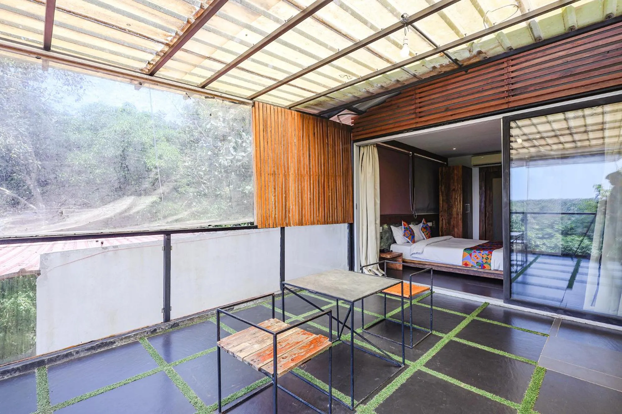 Seating area in FabHotel Hillora Coastal Resort