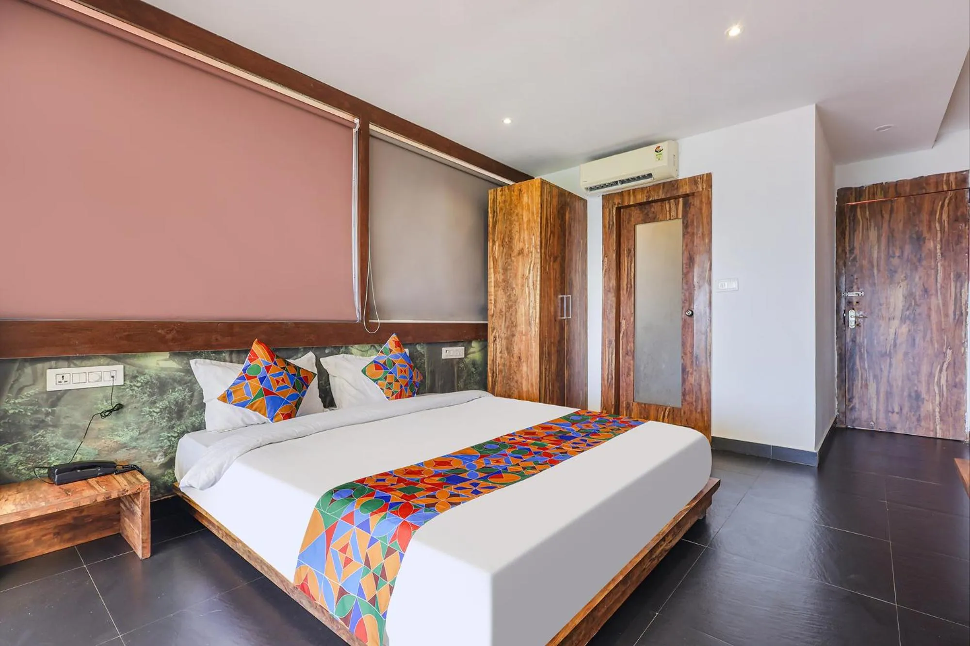 Bed in FabHotel Hillora Coastal Resort