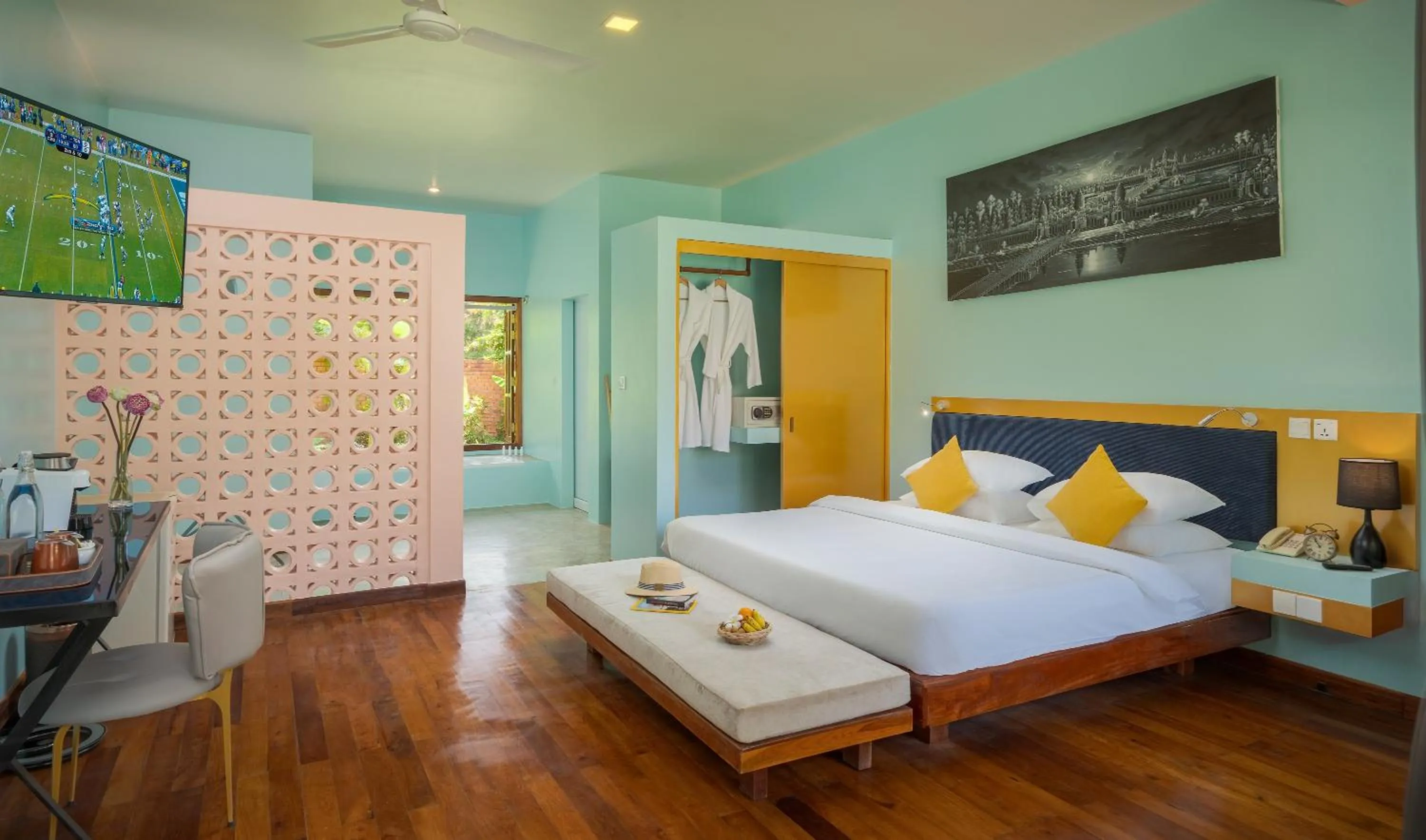 TV and multimedia, Bed in Sala Siem Reap Resort