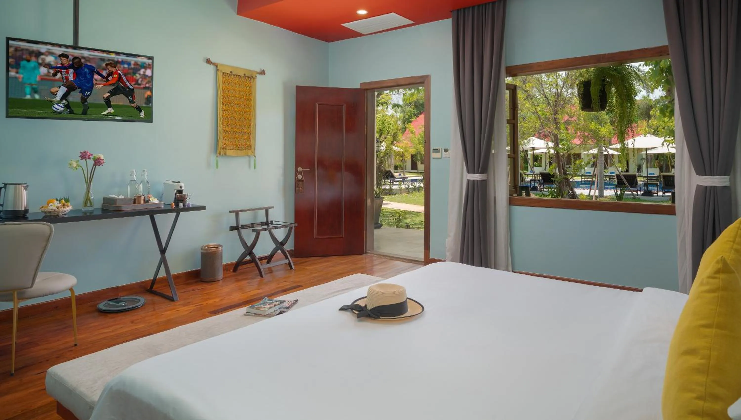 Bed in Sala Siem Reap Resort