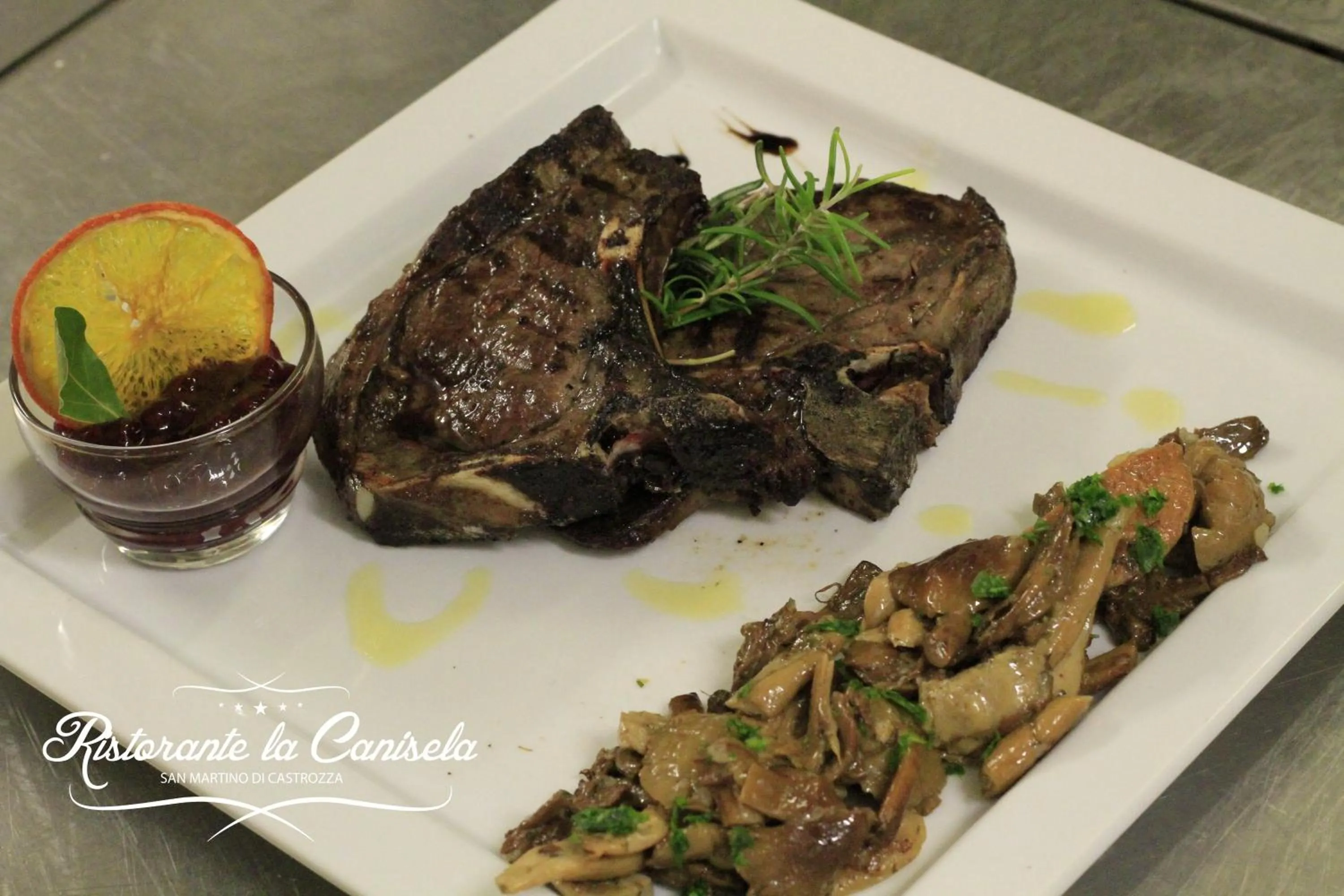 Food close-up in G. Hotel Des Alpes (Classic since 1912)