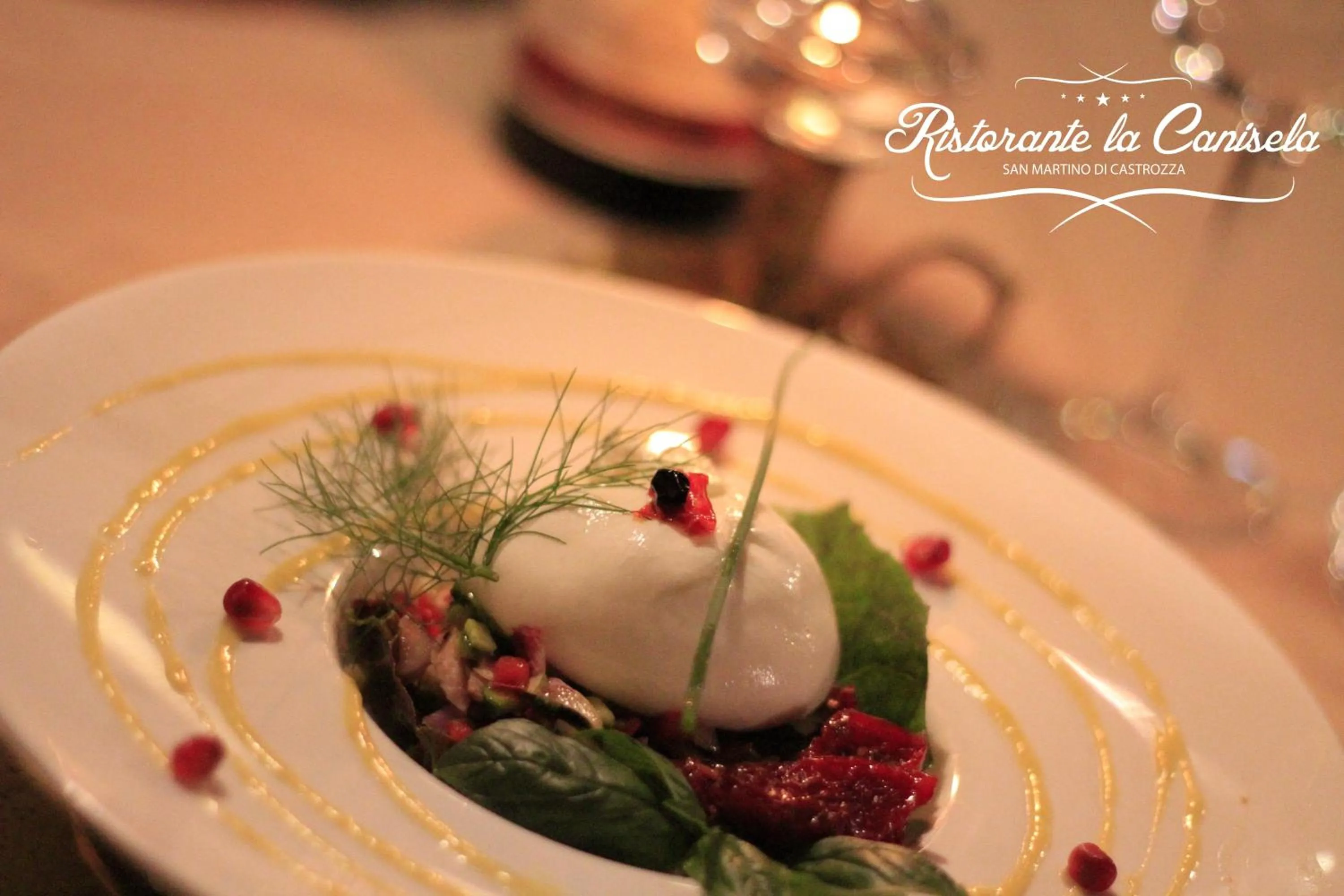 Food close-up in G. Hotel Des Alpes (Classic since 1912)