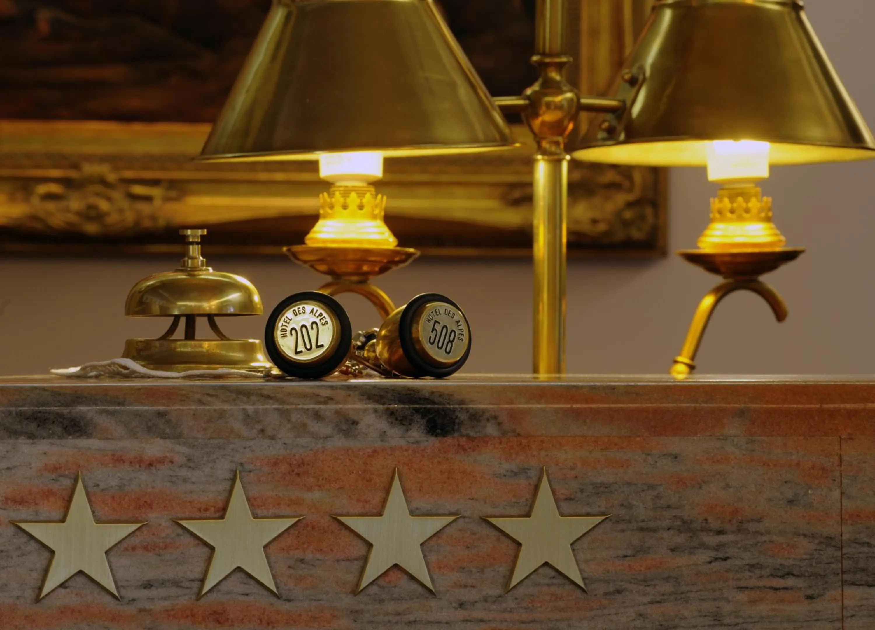 Decorative detail in G. Hotel Des Alpes (Classic since 1912)