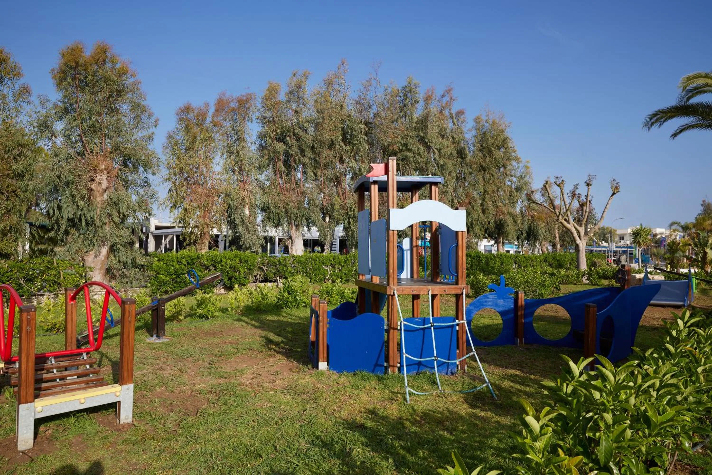 Children play ground in Atlantica Marmari Beach
