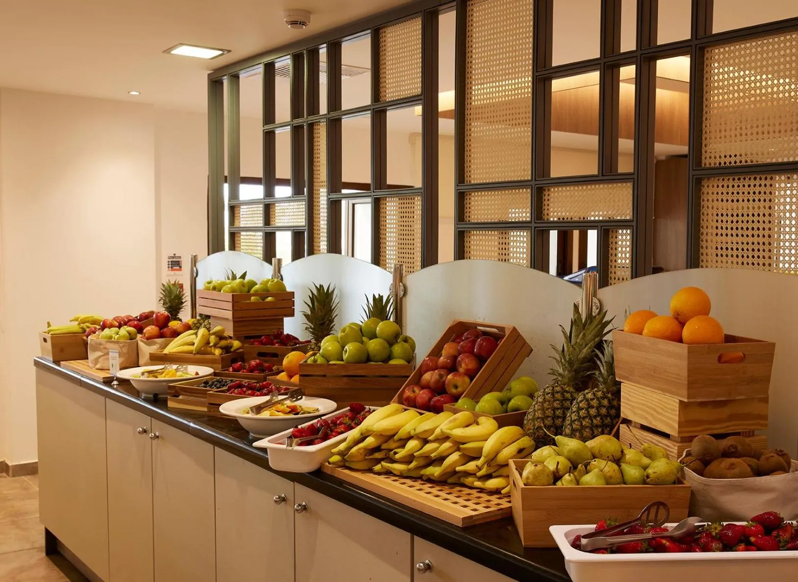 Buffet breakfast in Atlantica Marmari Beach