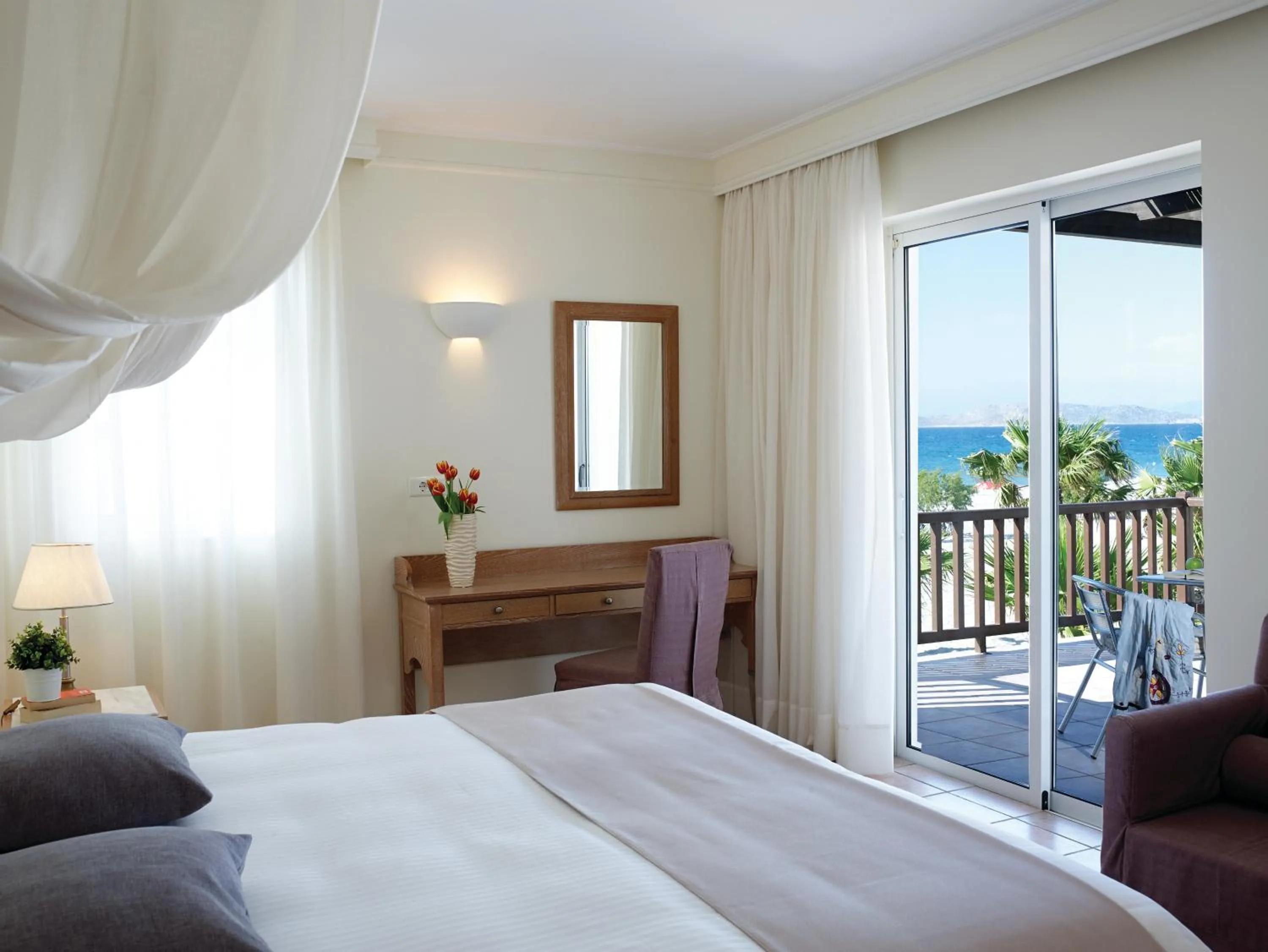 Bed in Atlantica Marmari Beach