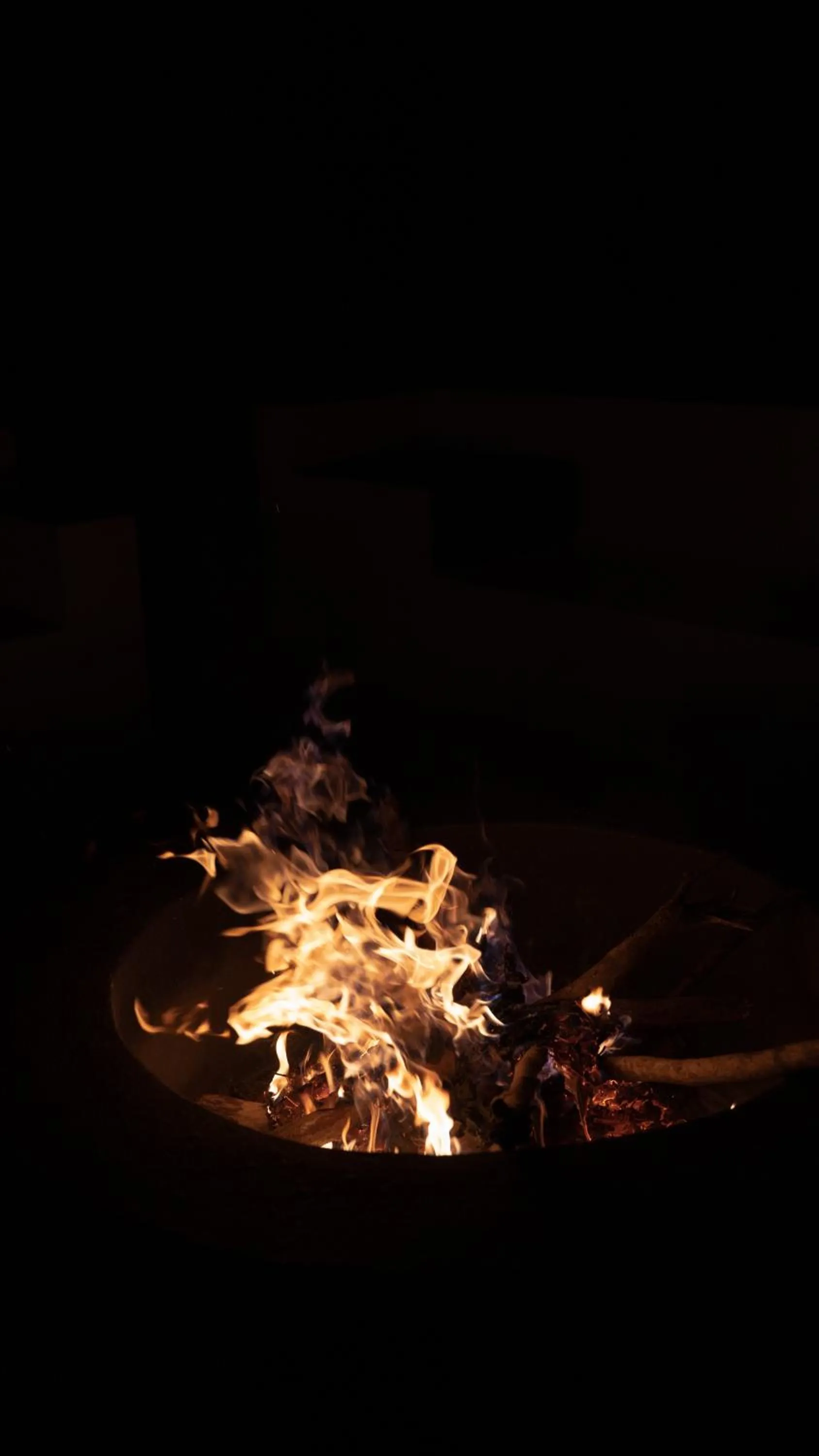 fireplace in The Inaka Goa