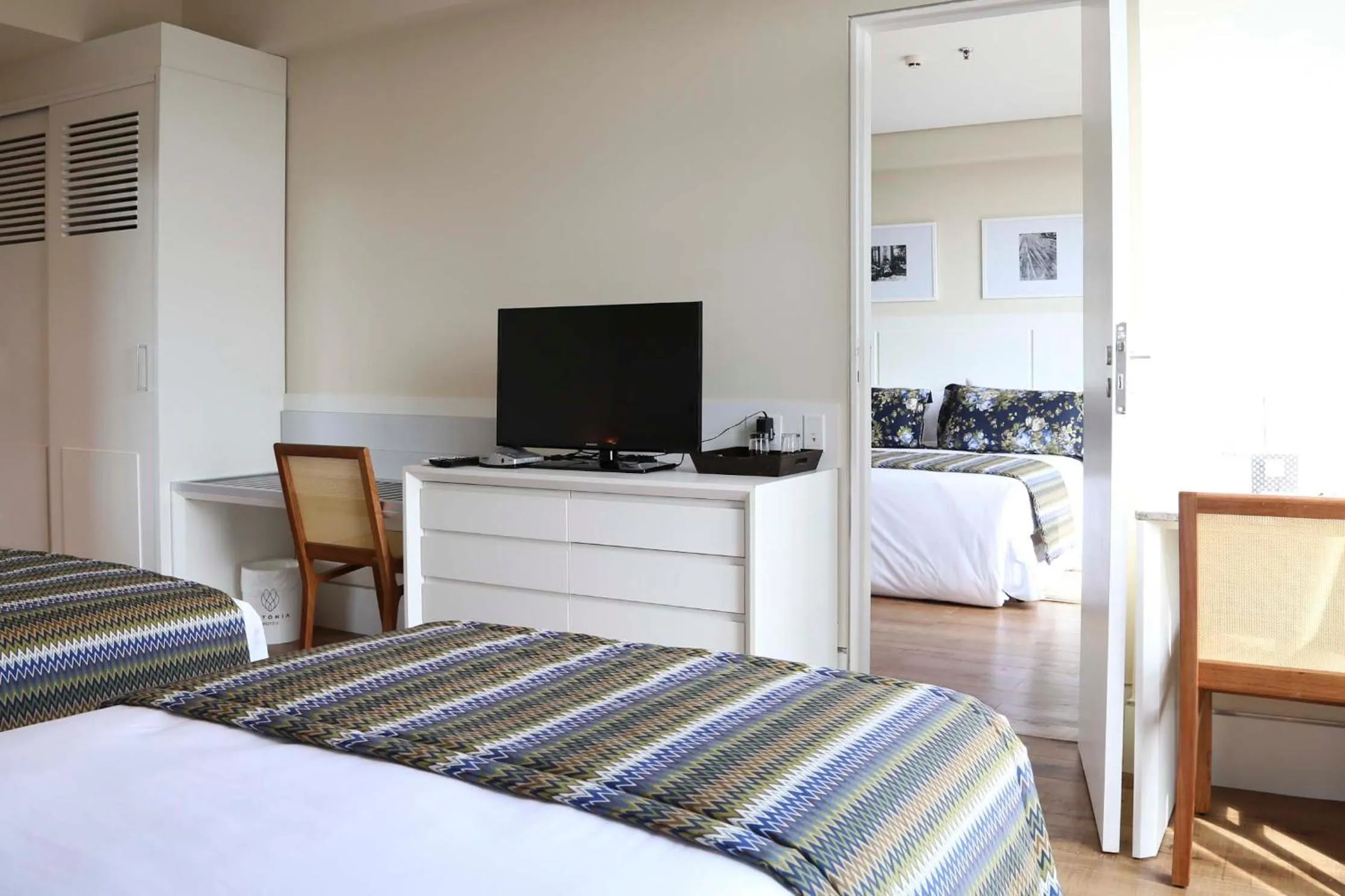 Bed in Vitória Hotel Convention Paulínia