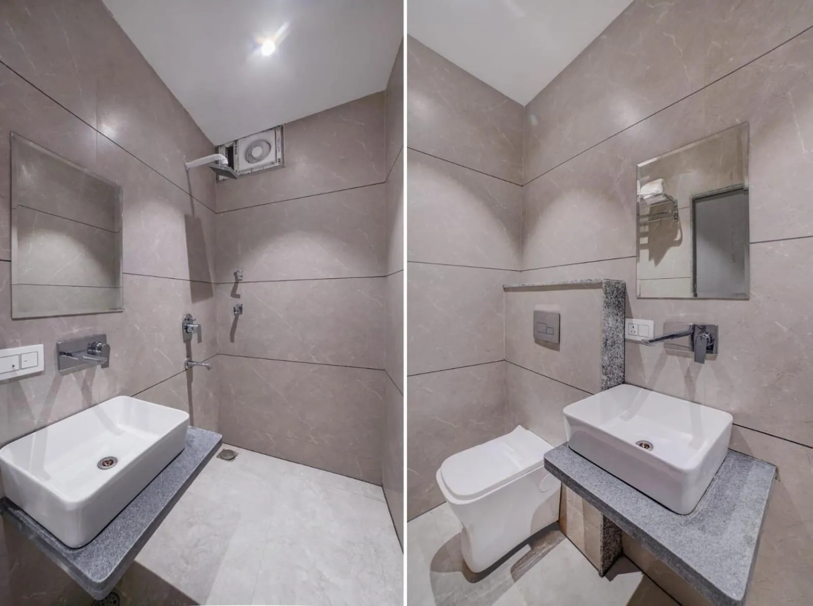 Bathroom in Madhuram Business Hotel