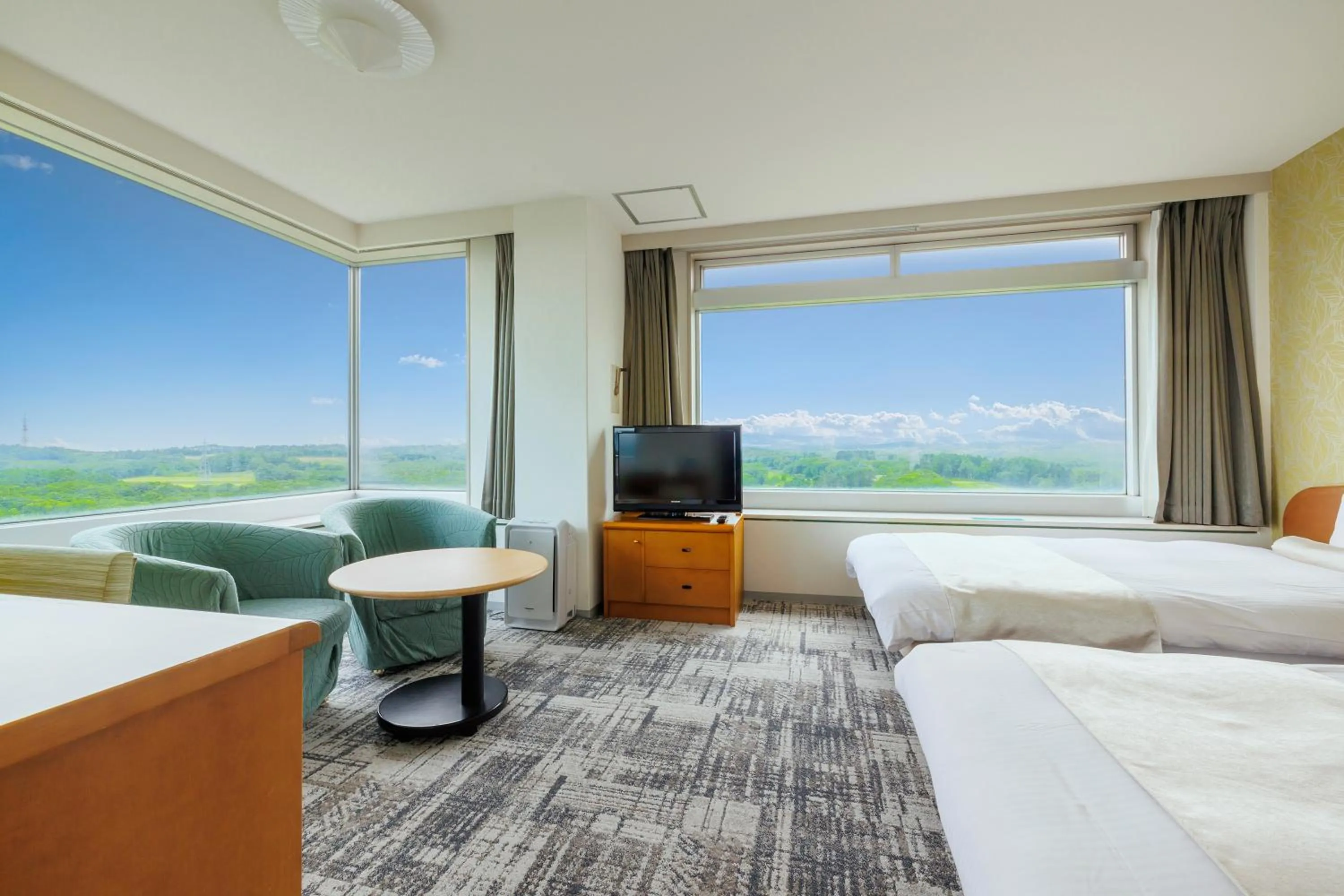 Photo of the whole room, Bed in Kitahiroshima Classe Hotel