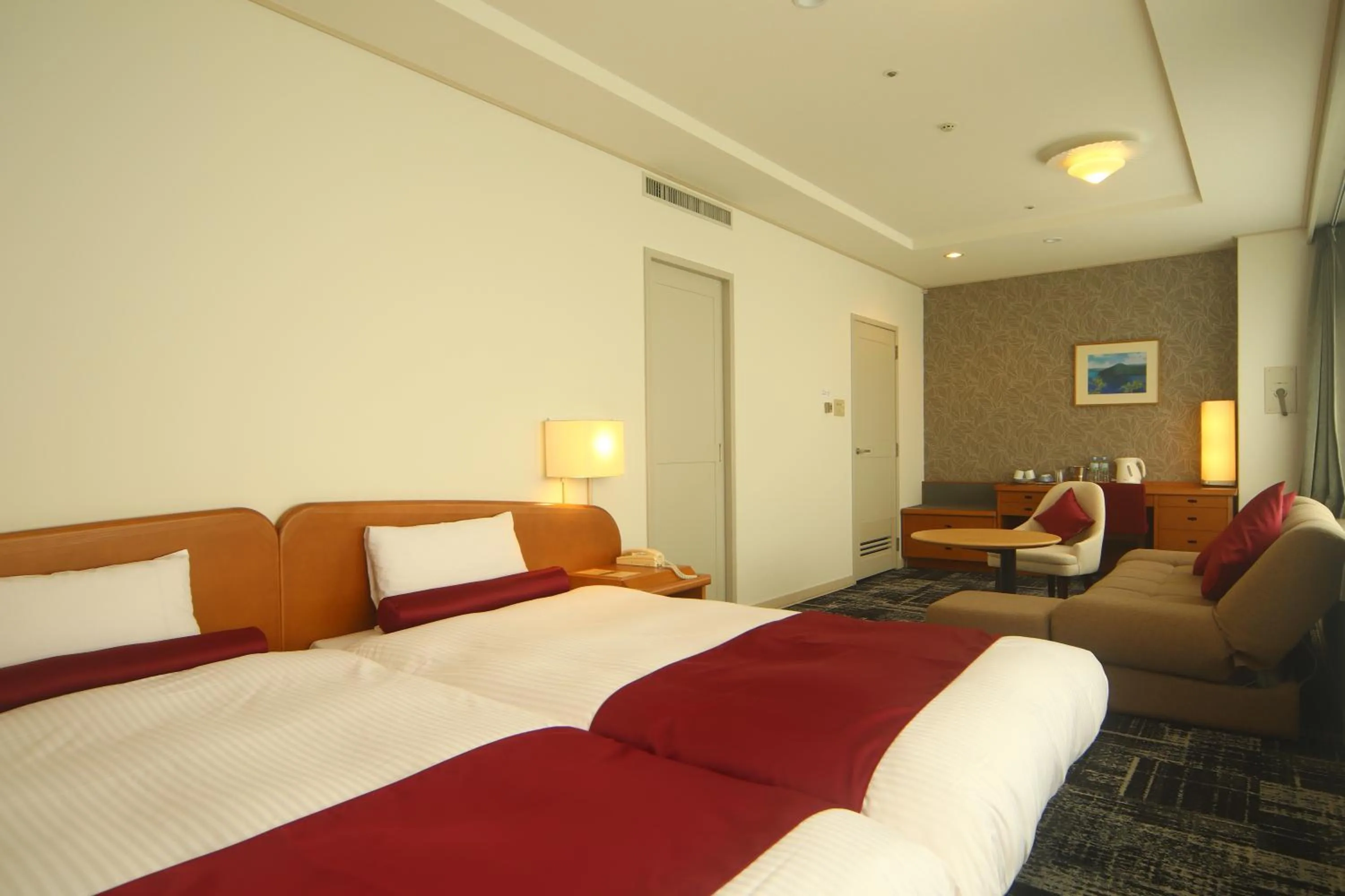 Photo of the whole room, Bed in Kitahiroshima Classe Hotel