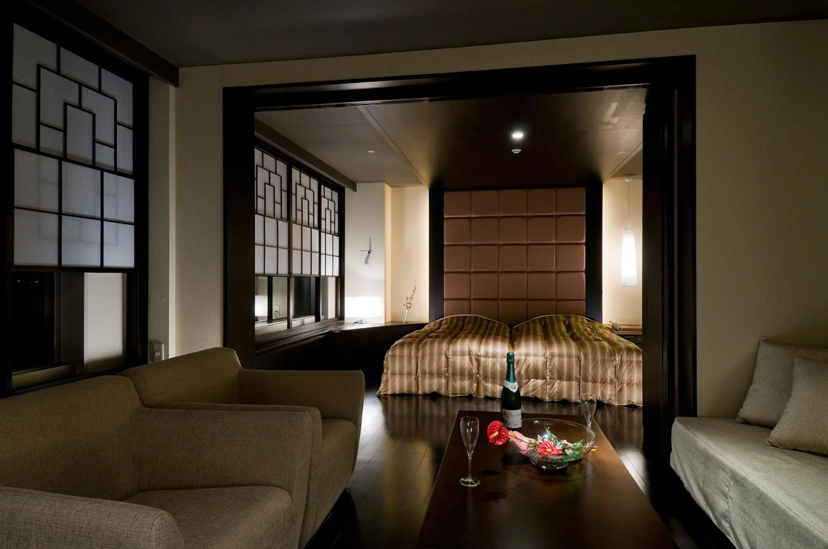 Photo of the whole room, Bed in Kitahiroshima Classe Hotel