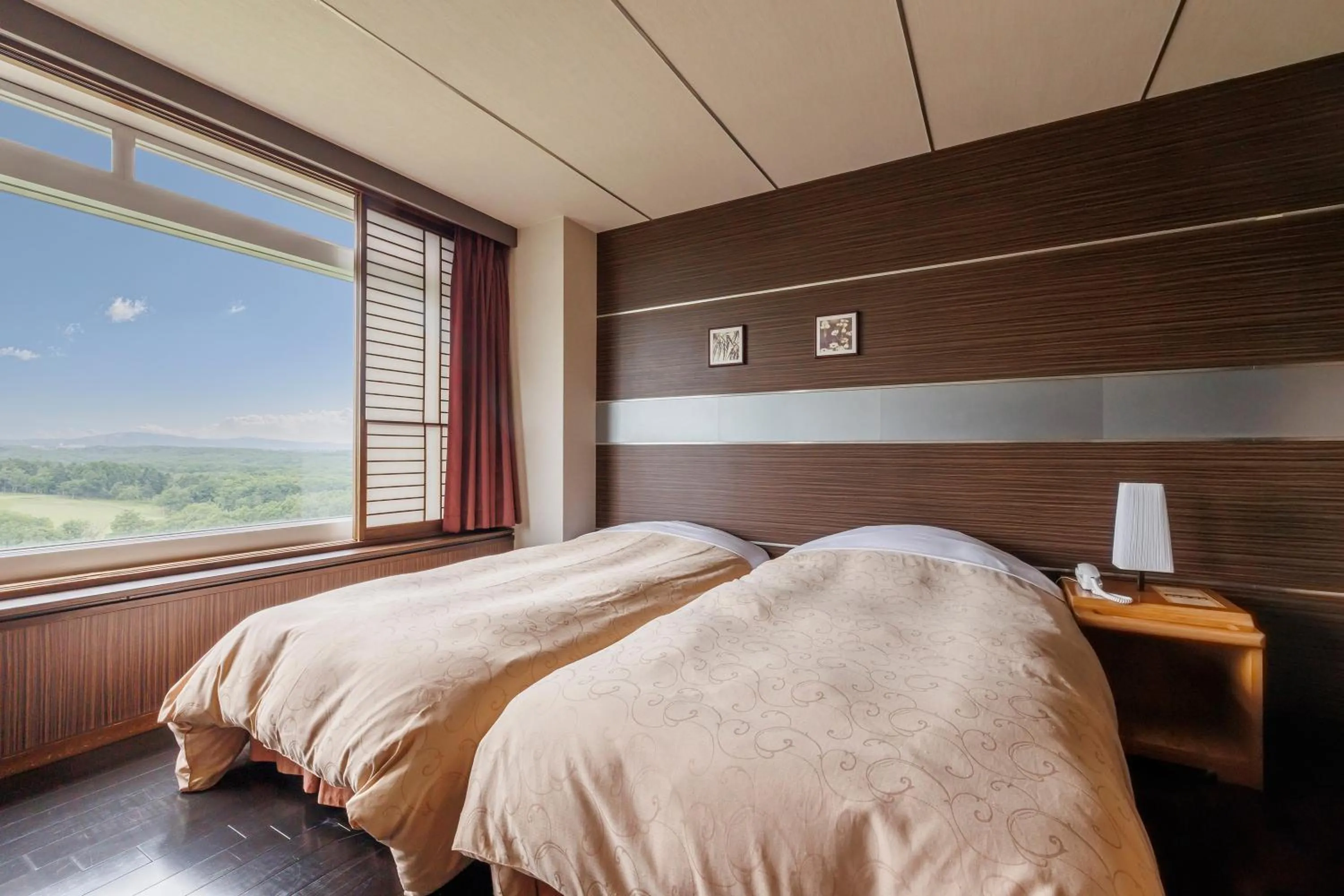 Bed in Kitahiroshima Classe Hotel