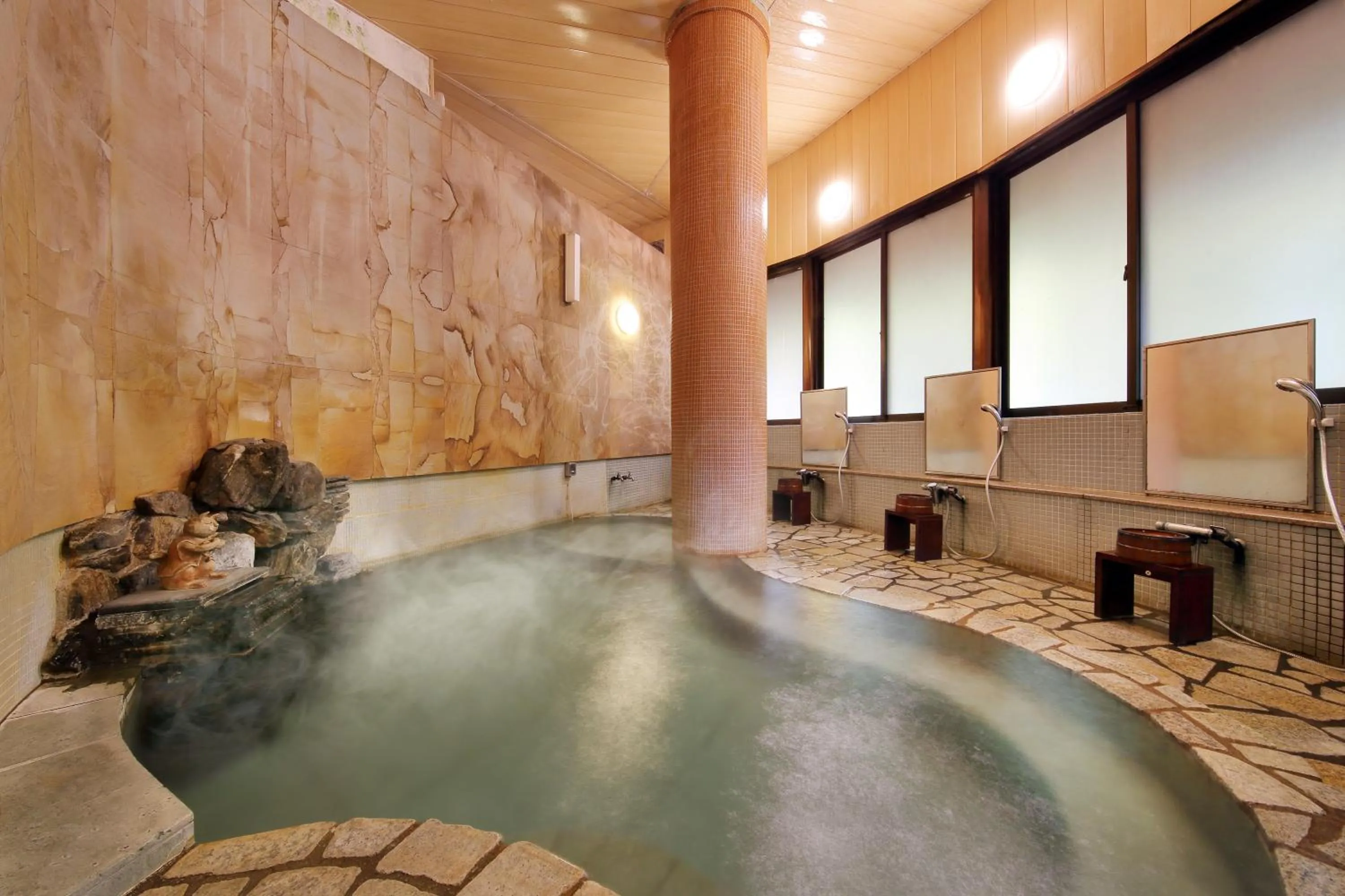 Hot Spring Bath in Yamayuri no Yado