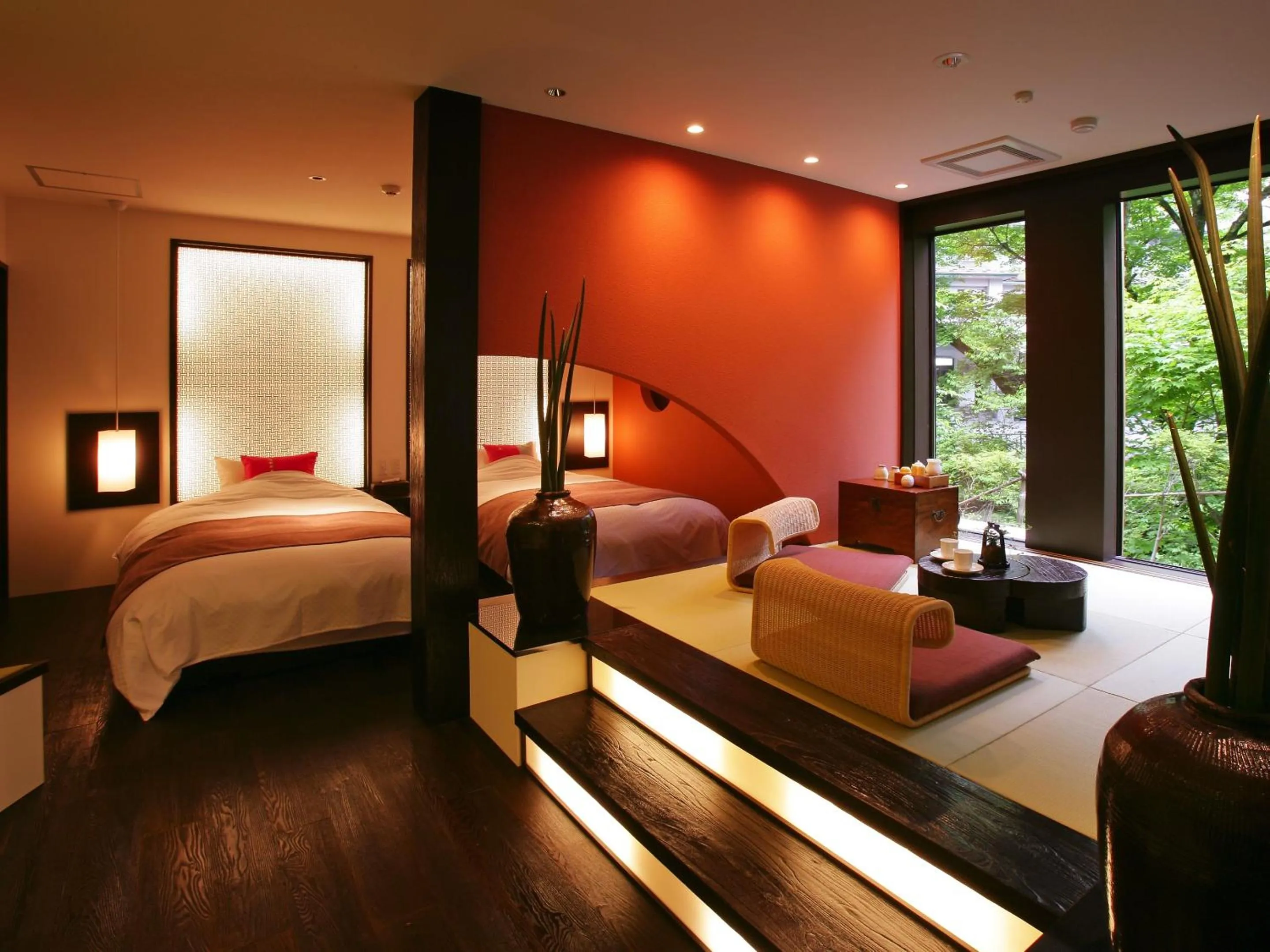 Photo of the whole room, Bed in Yamayuri no Yado