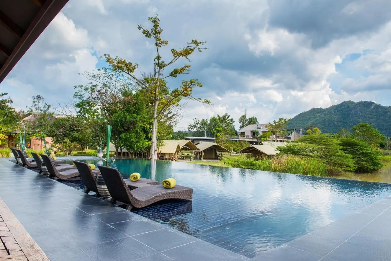 Lake view in Lala Mukha Tented Resort Khao Yai