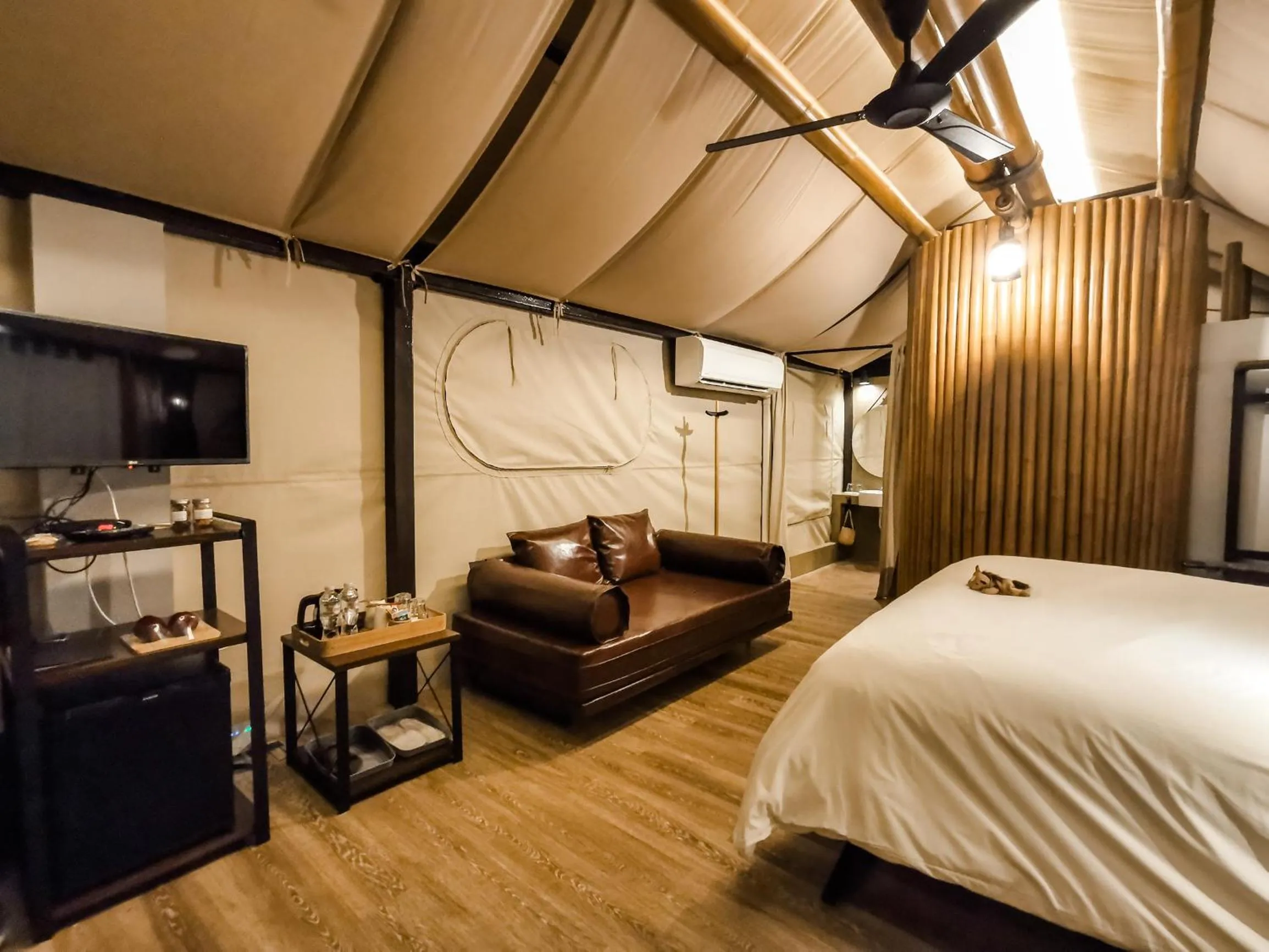 Photo of the whole room, Bed in Lala Mukha Tented Resort Khao Yai