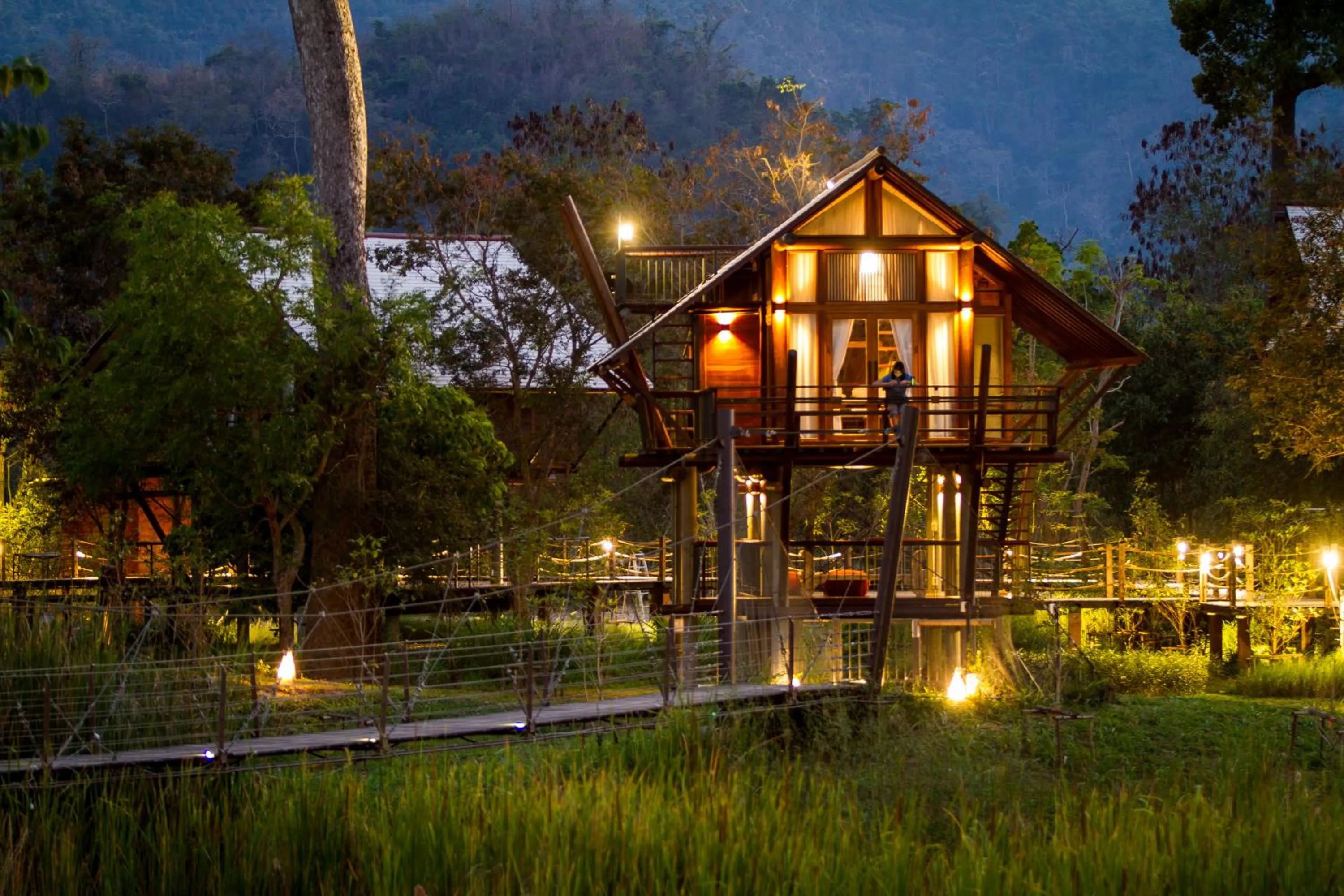 Balcony/Terrace in Lala Mukha Tented Resort Khao Yai