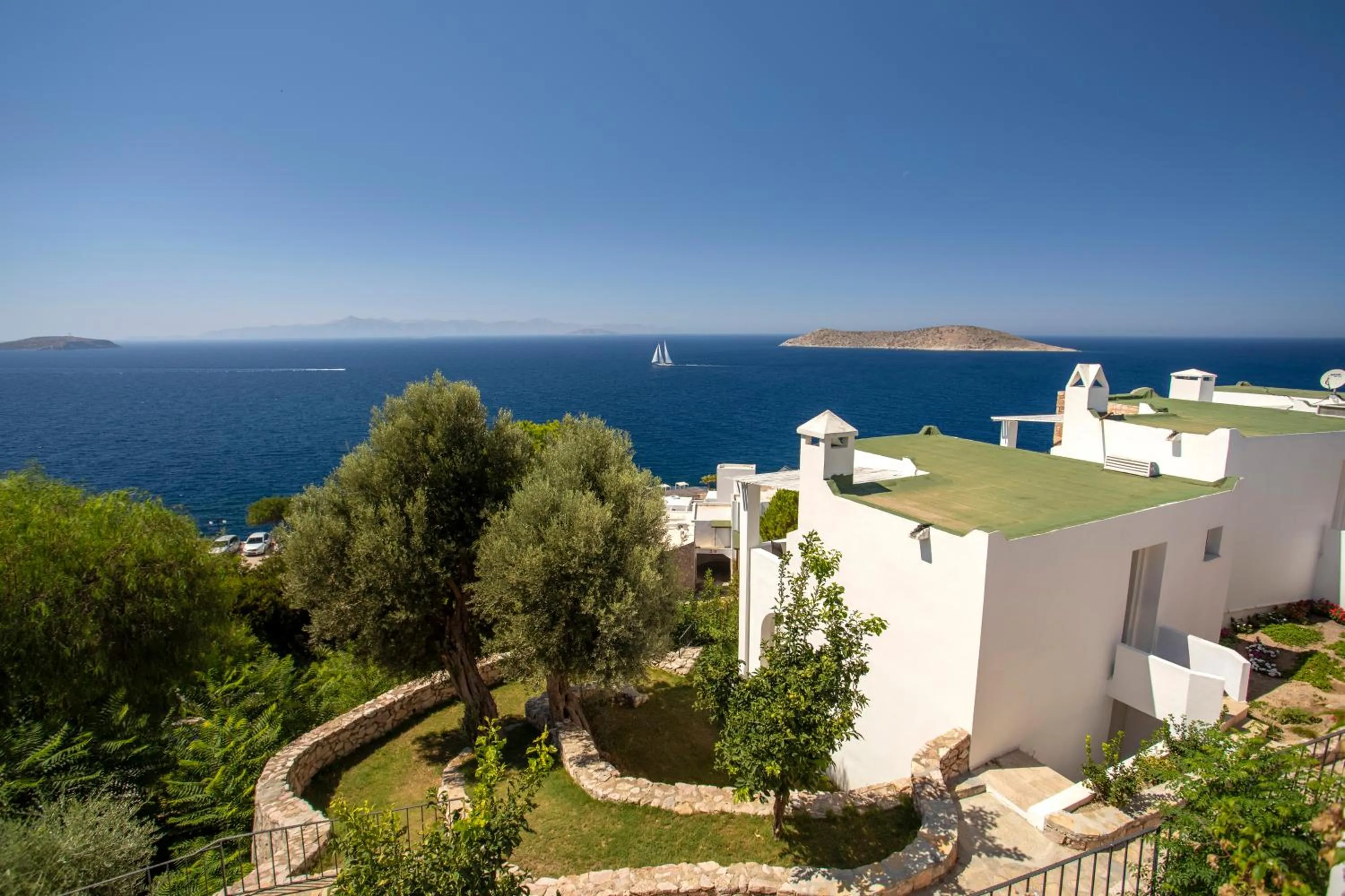 Garden view in Vega Aparts